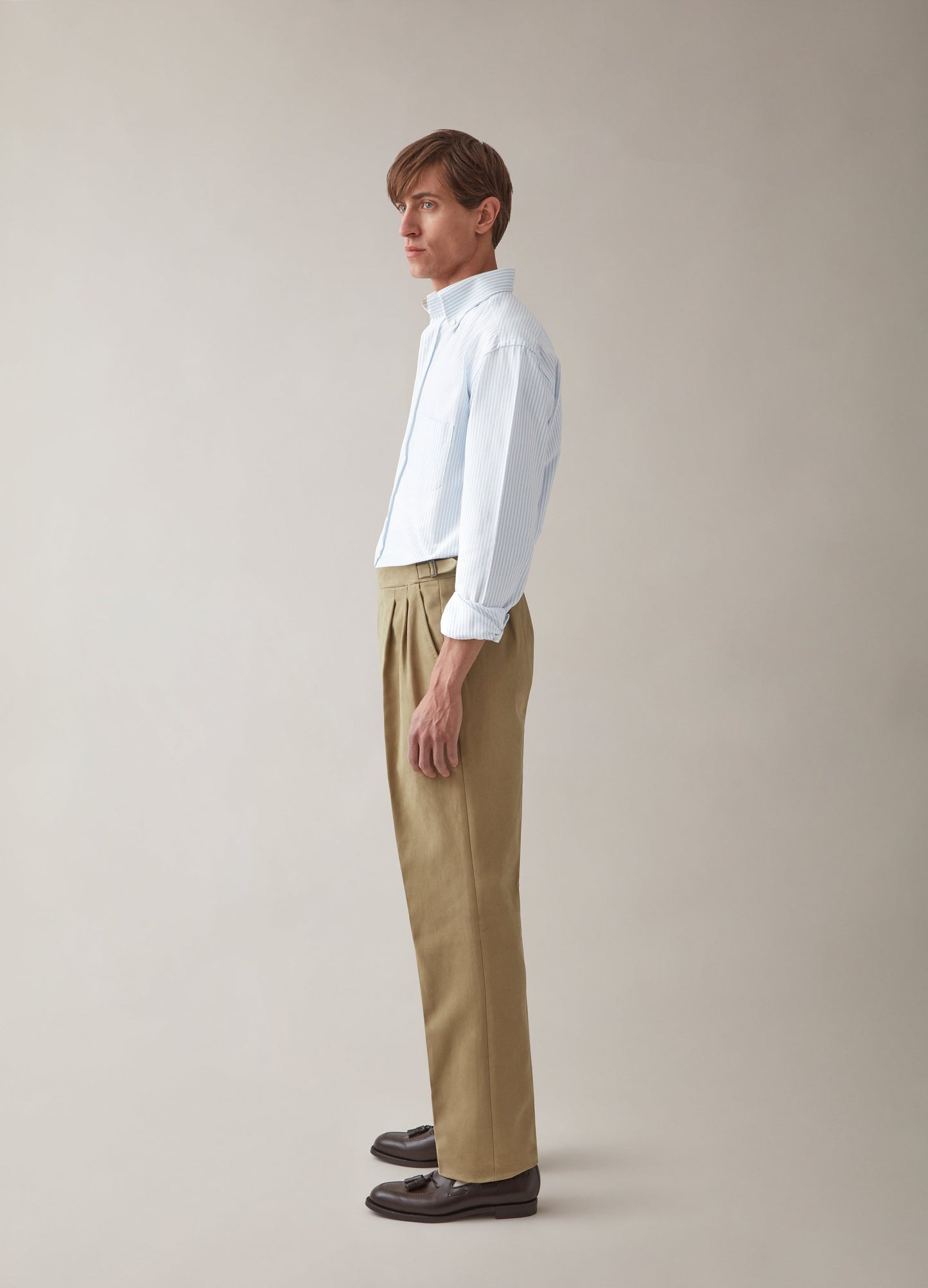 Antonio Cotton Trousers - Beige Berg & Berg