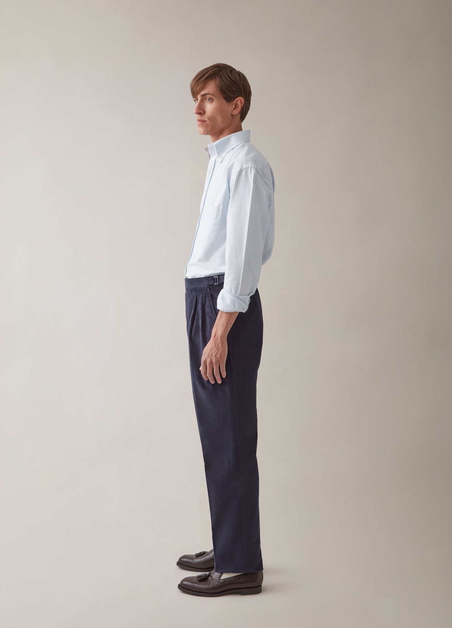 Antonio Corduroy Trousers - Navy Berg & Berg