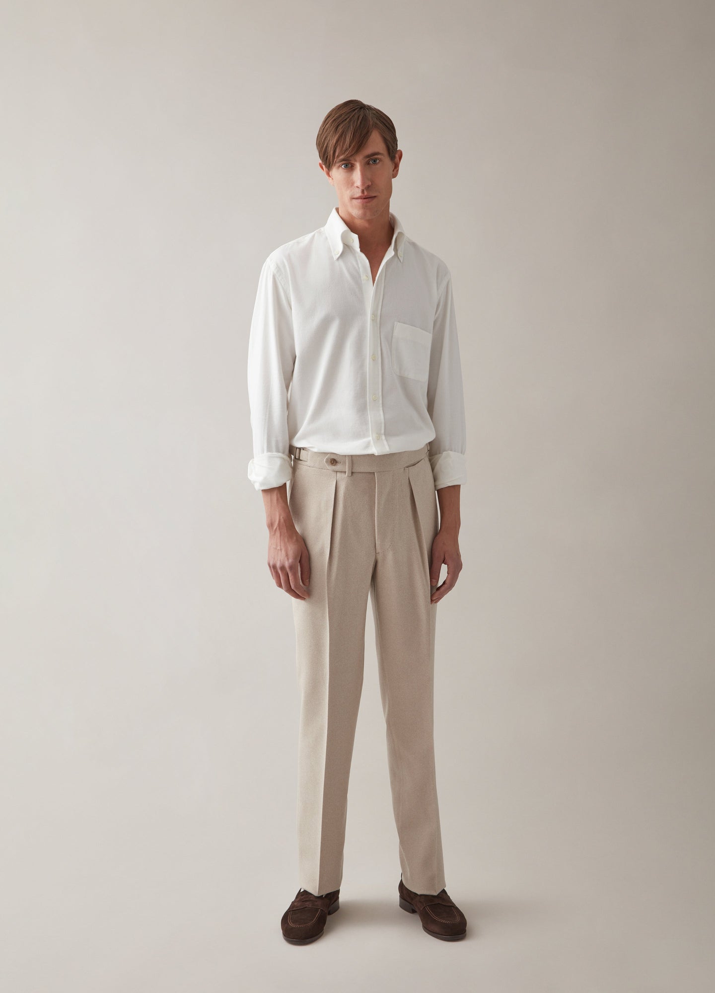 Arnold Flannel Trousers - Sand Berg & Berg