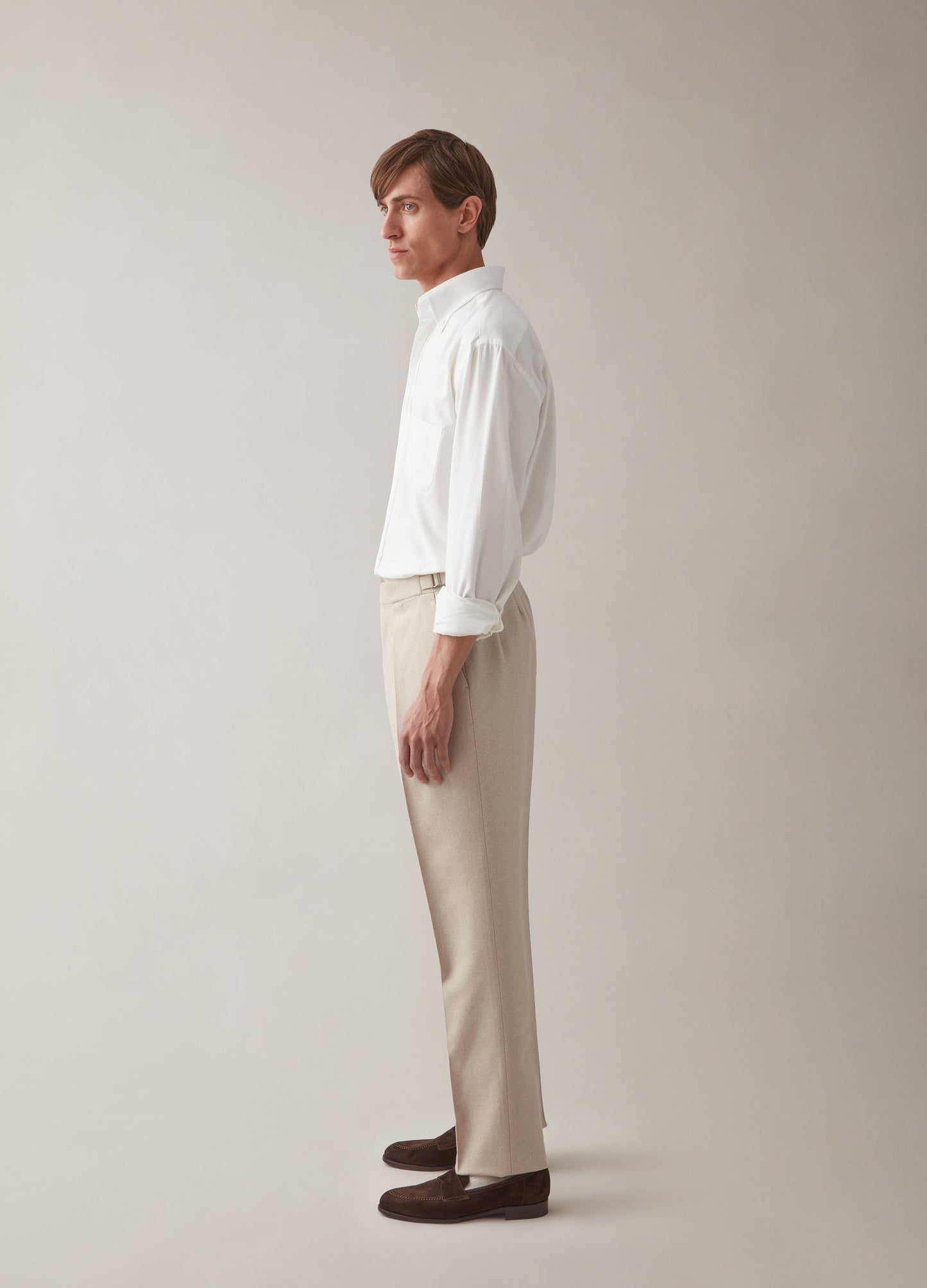 Arnold Flannel Trousers - Sand Berg & Berg