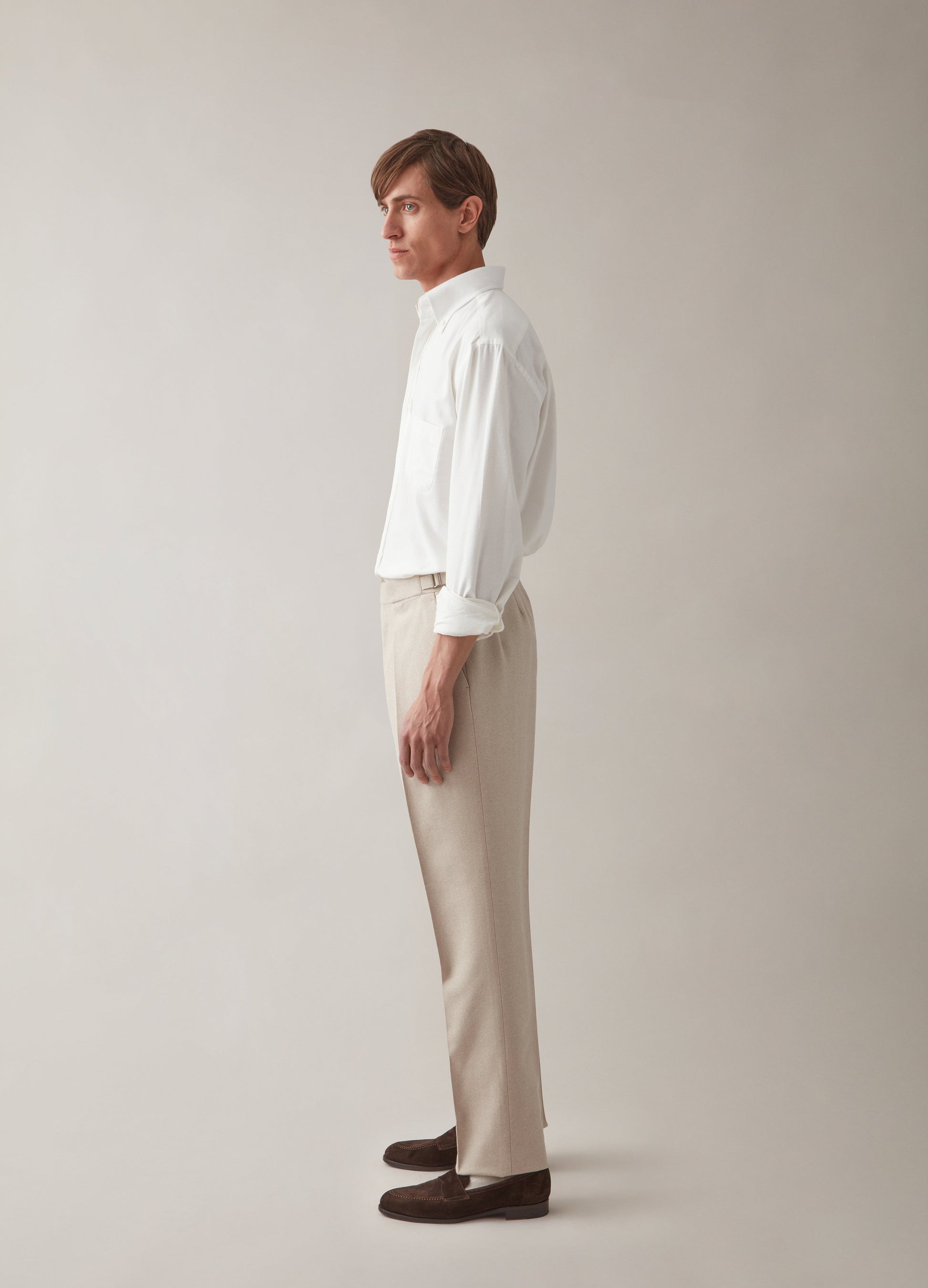 Arnold Flannel Trousers - Sand Berg & Berg