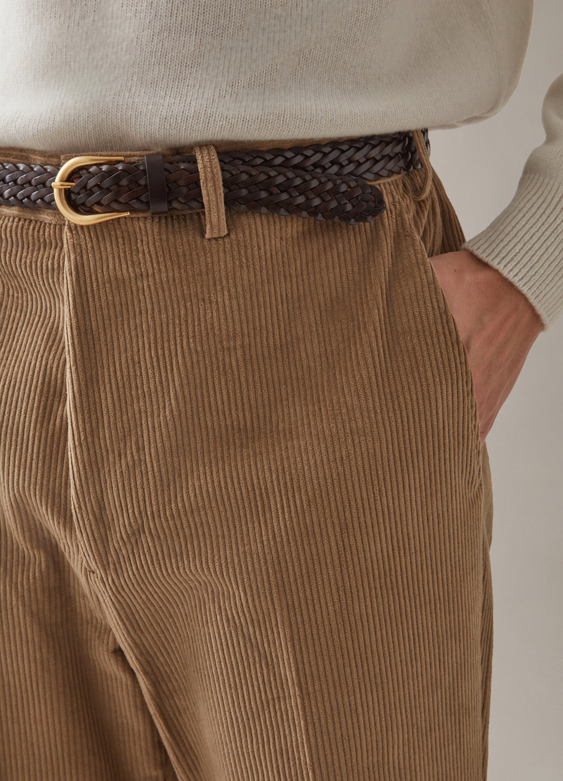 Alfie Corduroy Trousers - Fawn Berg & Berg