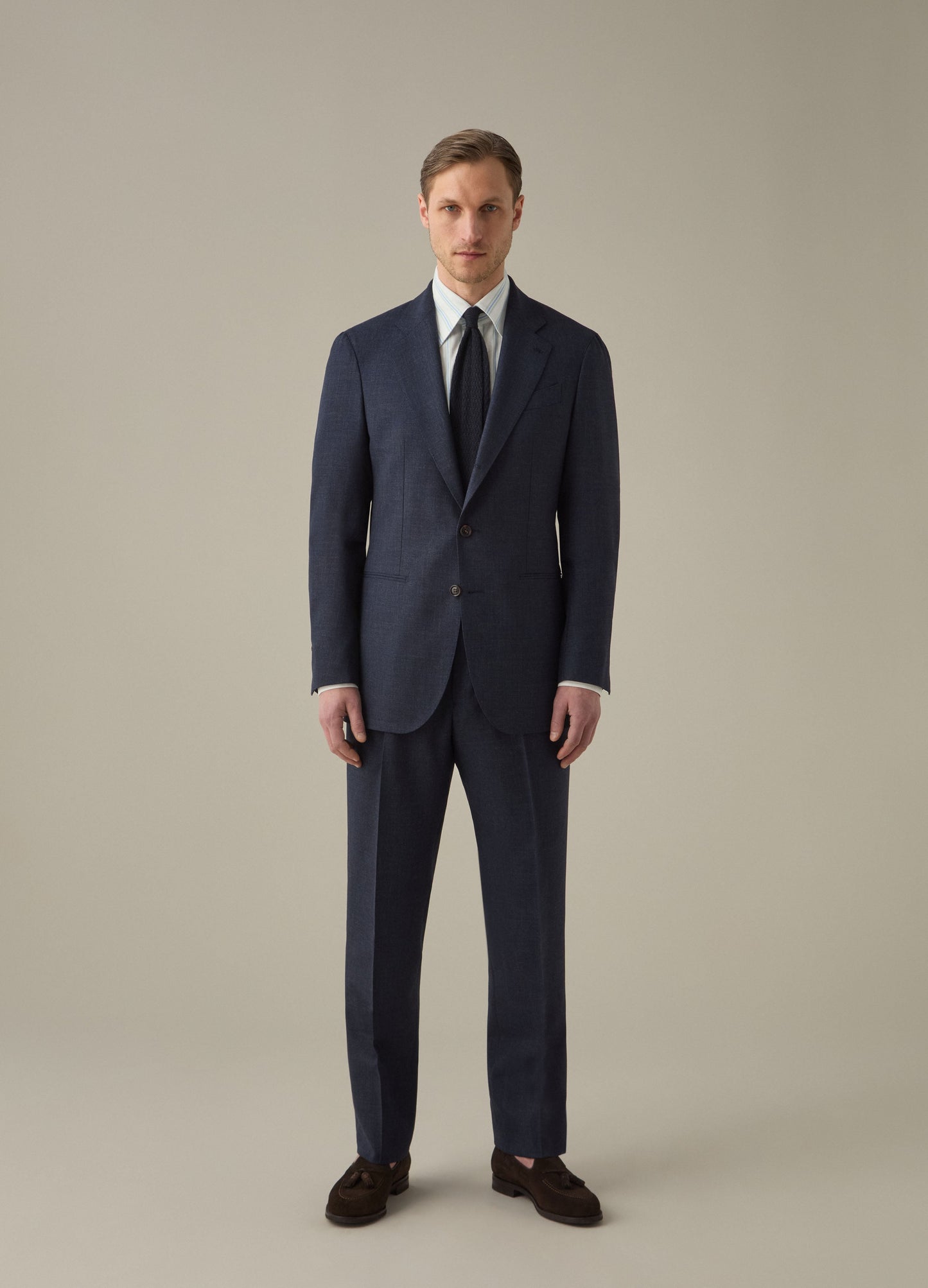 Don High Twist Suit Jacket - Air Force Berg & Berg