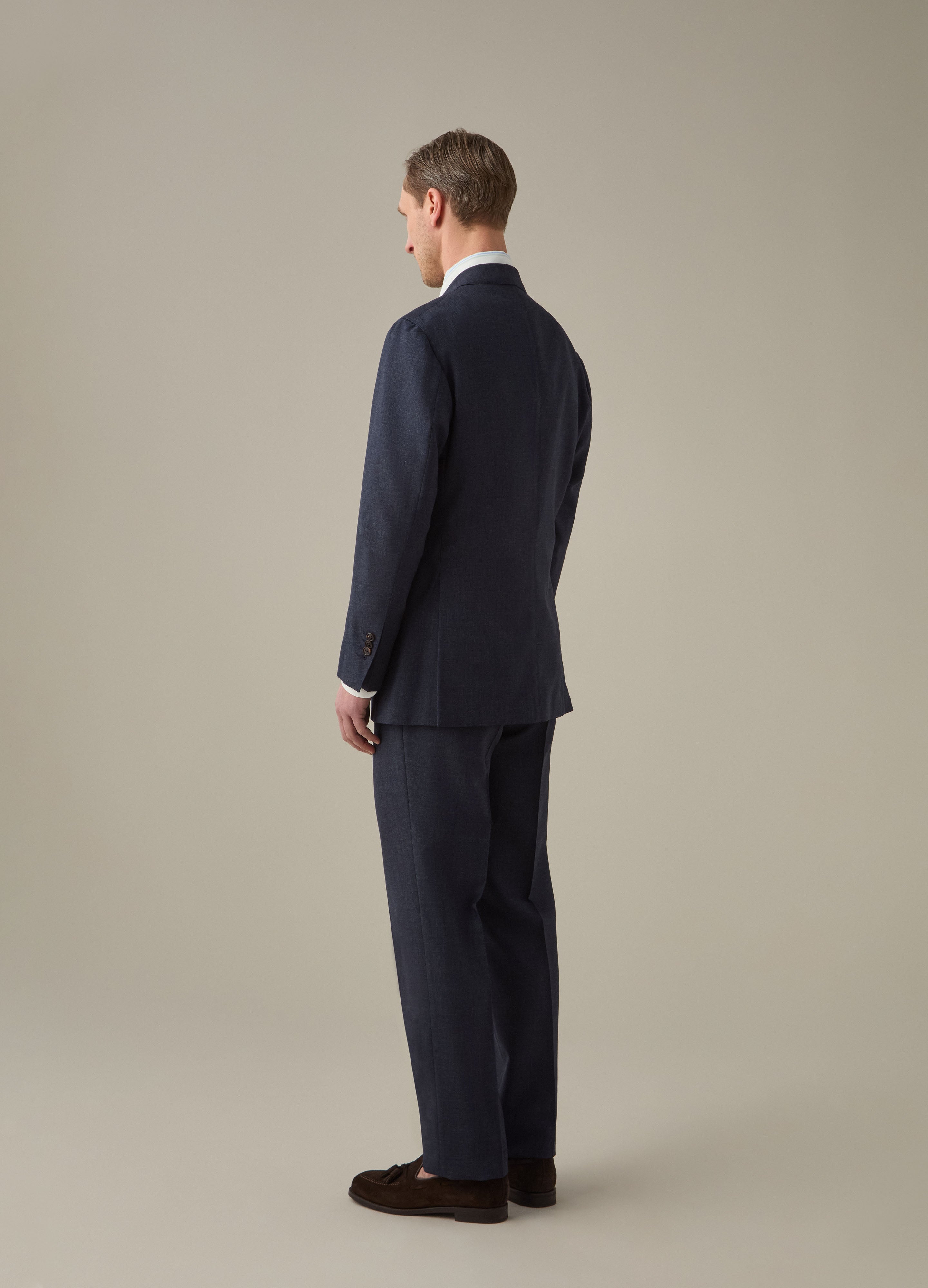 Don High Twist Suit Jacket - Air Force Berg & Berg