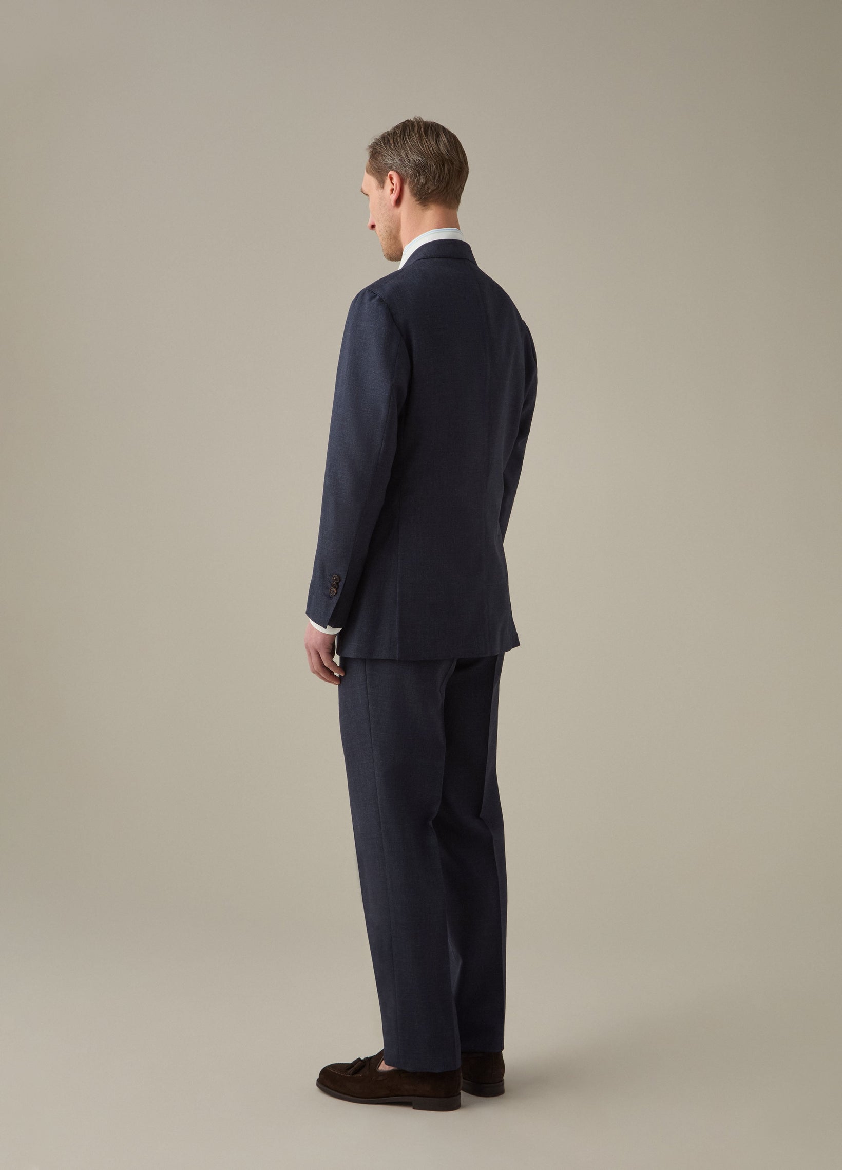 Don High Twist Suit Jacket - Air Force Berg & Berg