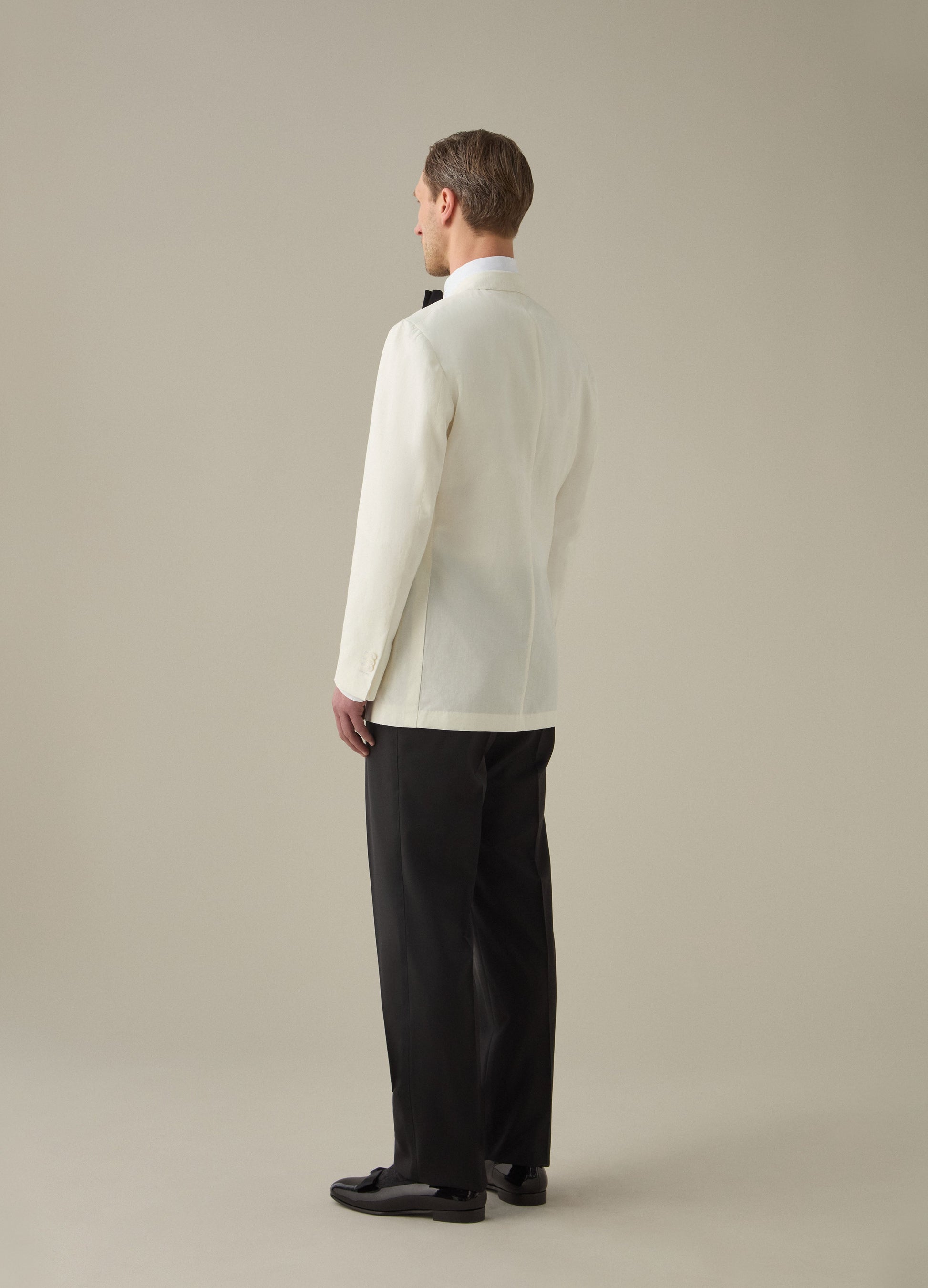 Donnie Smoking Jacket - White Berg & Berg