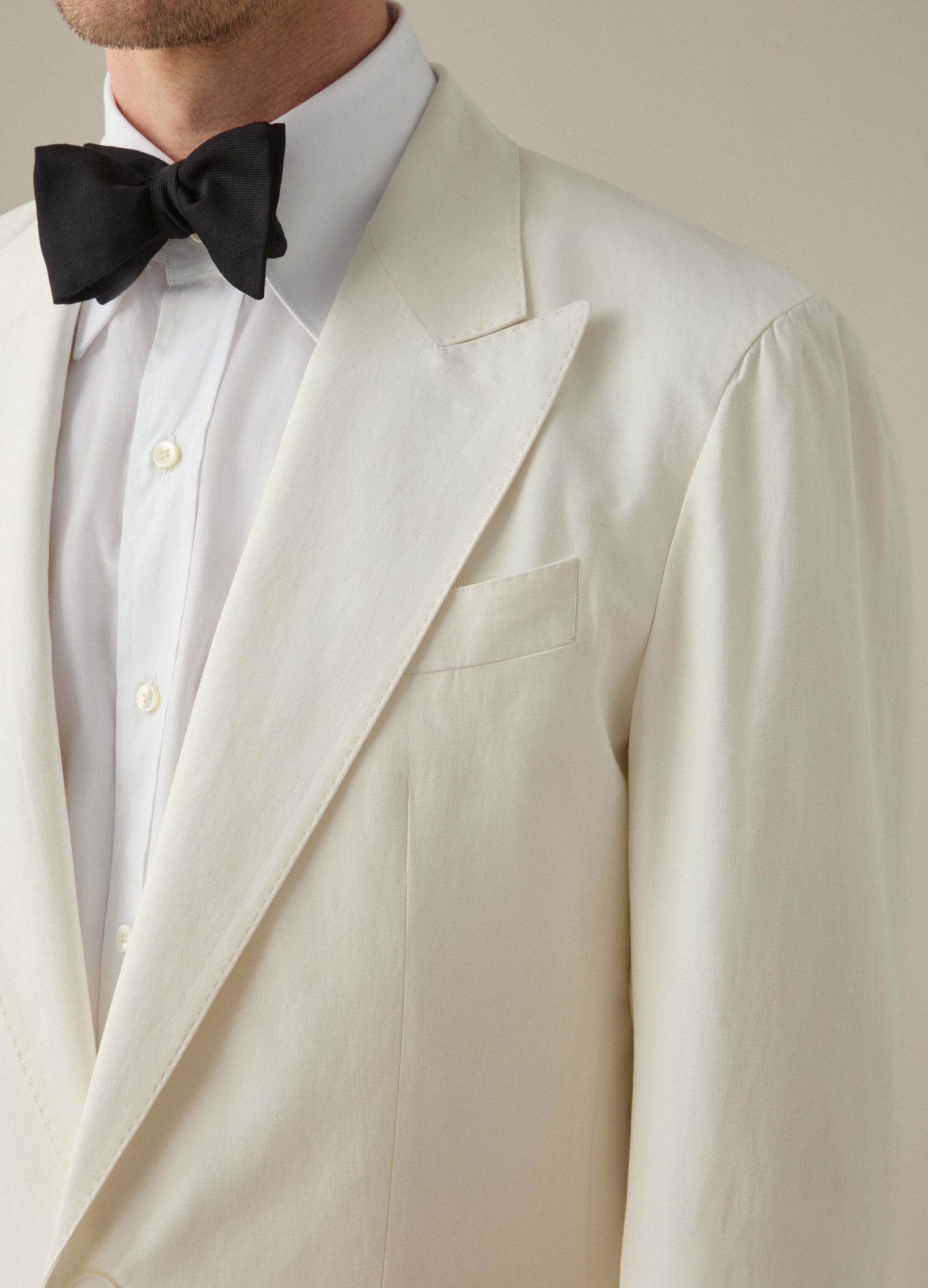 Donnie Smoking Jacket - White Berg & Berg
