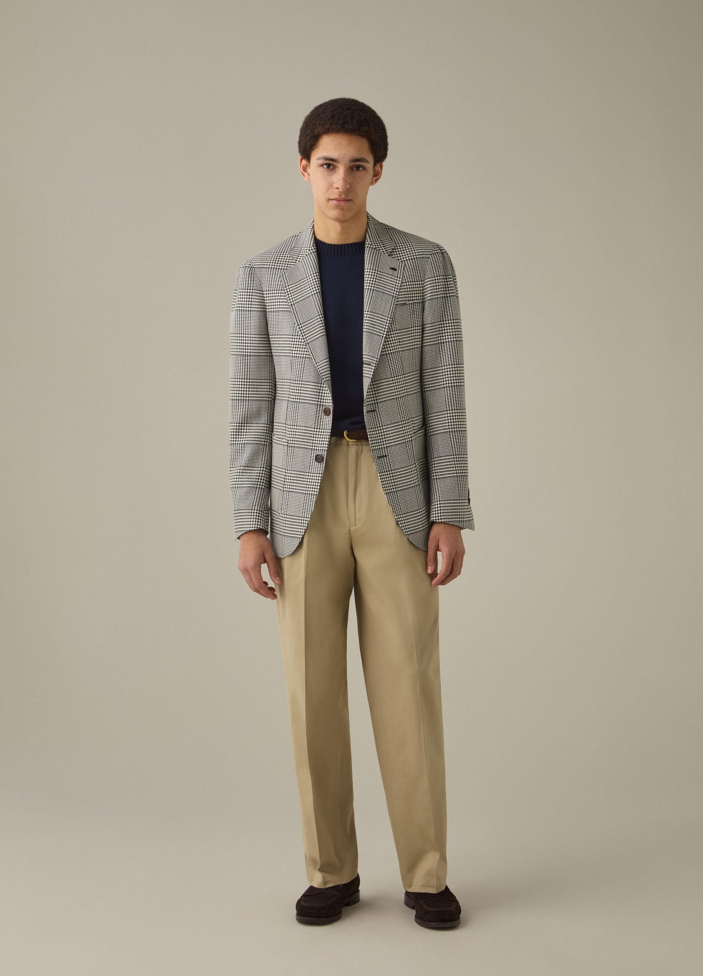 Don Sport Glencheck Jacket - Navy/Cream Berg & Berg