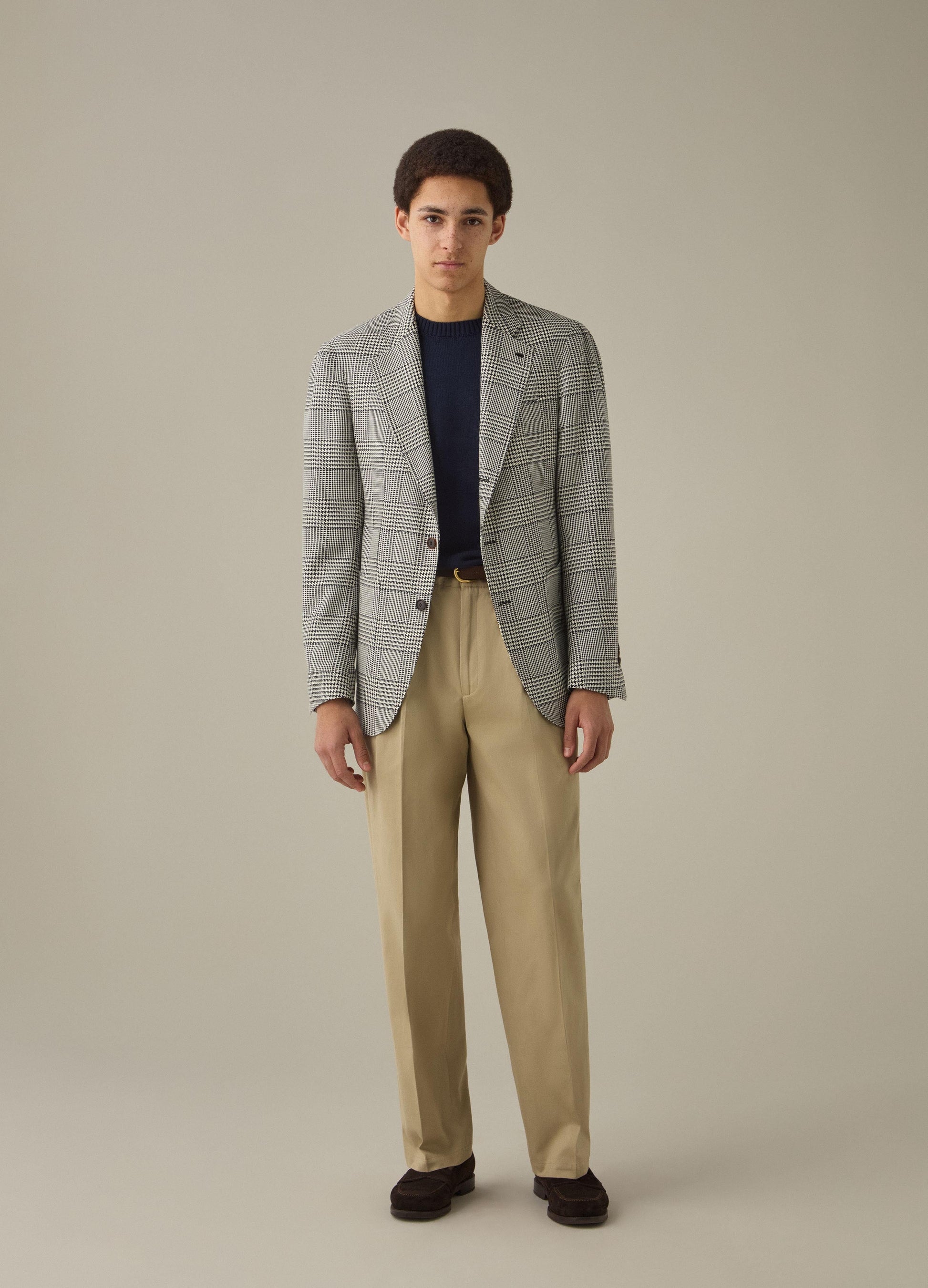 Don Sport Glencheck Jacket - Navy/Cream Berg & Berg