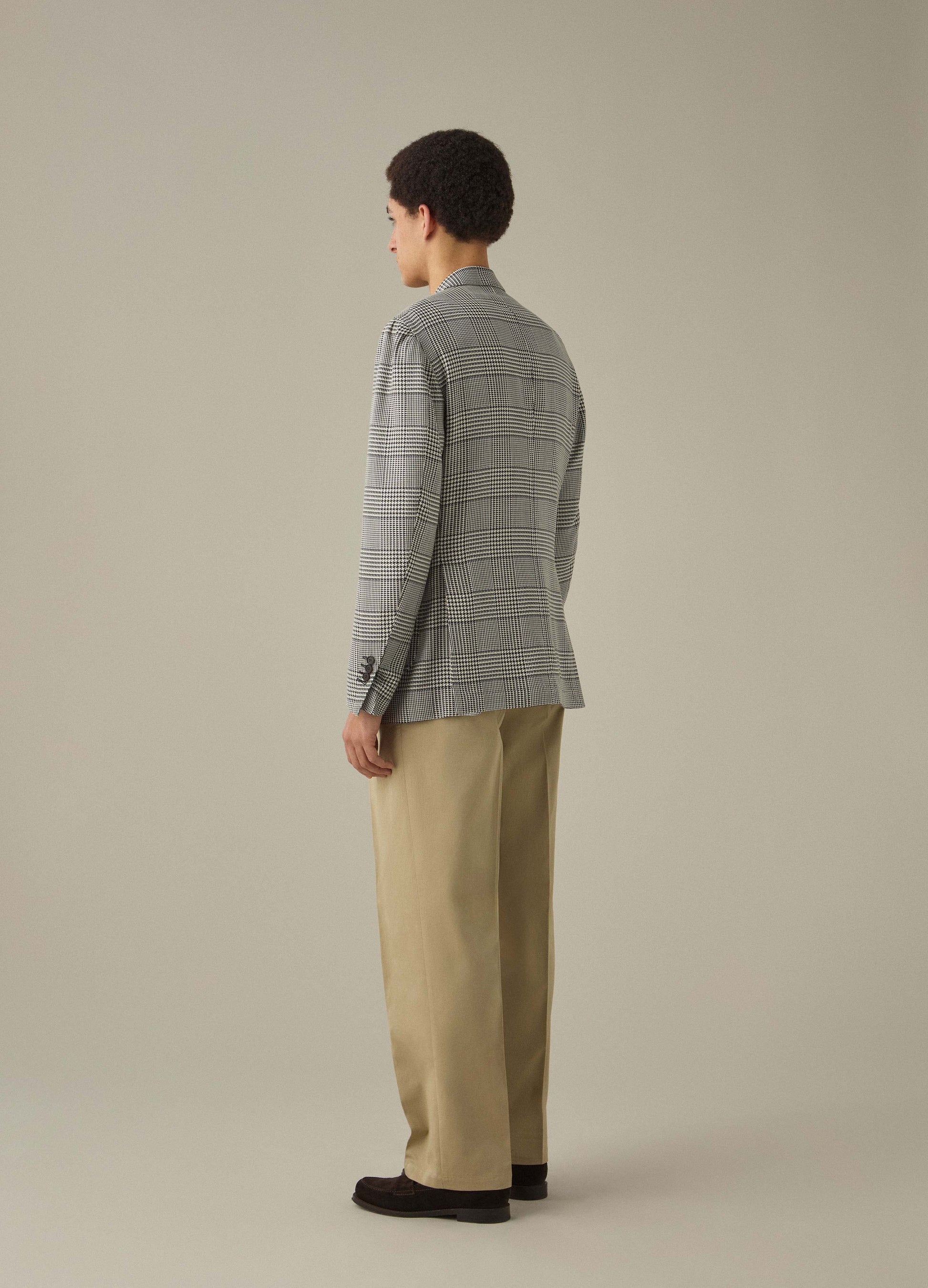 Don Sport Glencheck Jacket - Navy/Cream Berg & Berg