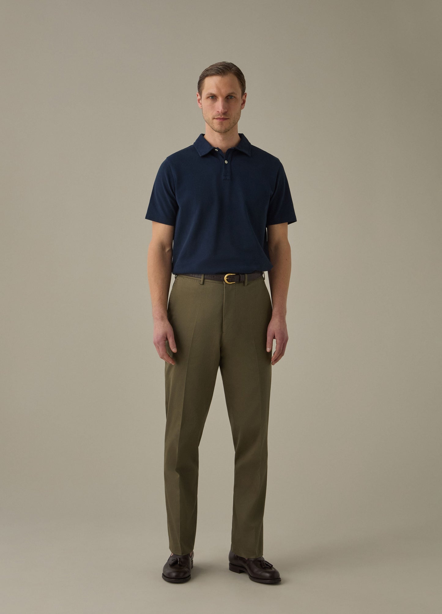 Alfie Cotton Trousers - Olive Berg & Berg