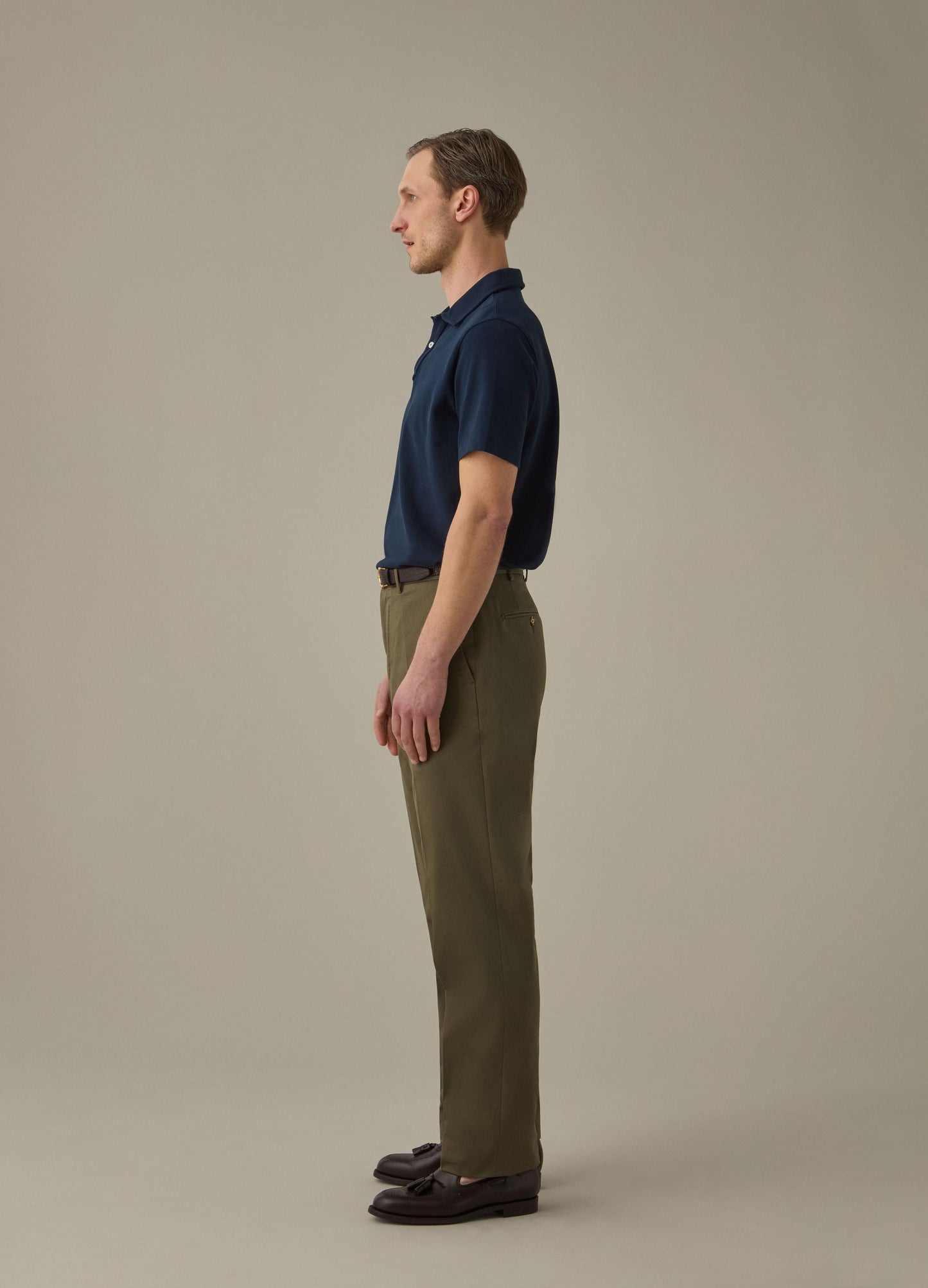 Alfie Cotton Trousers - Olive Berg & Berg