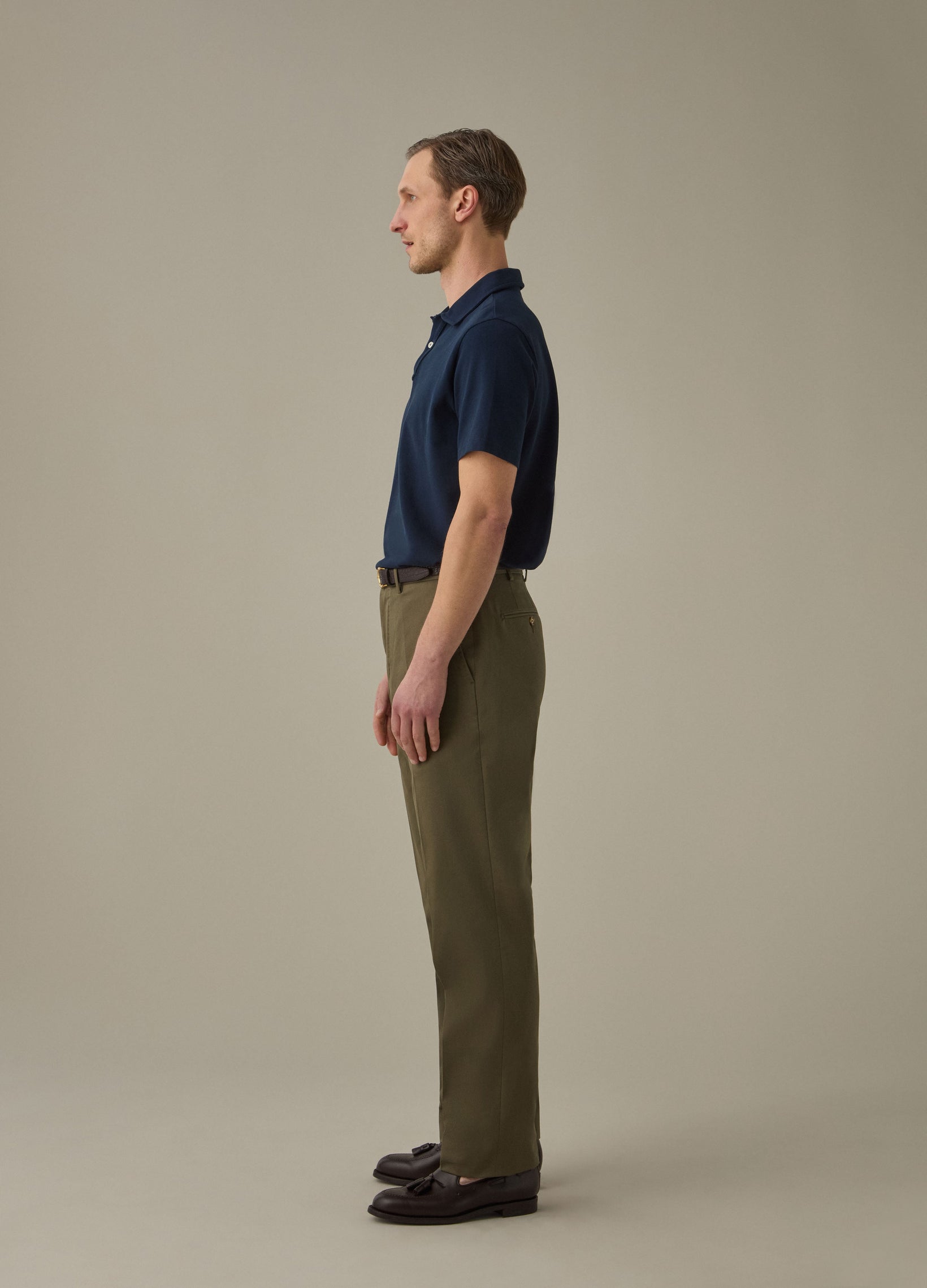 Alfie Cotton Trousers - Olive Berg & Berg