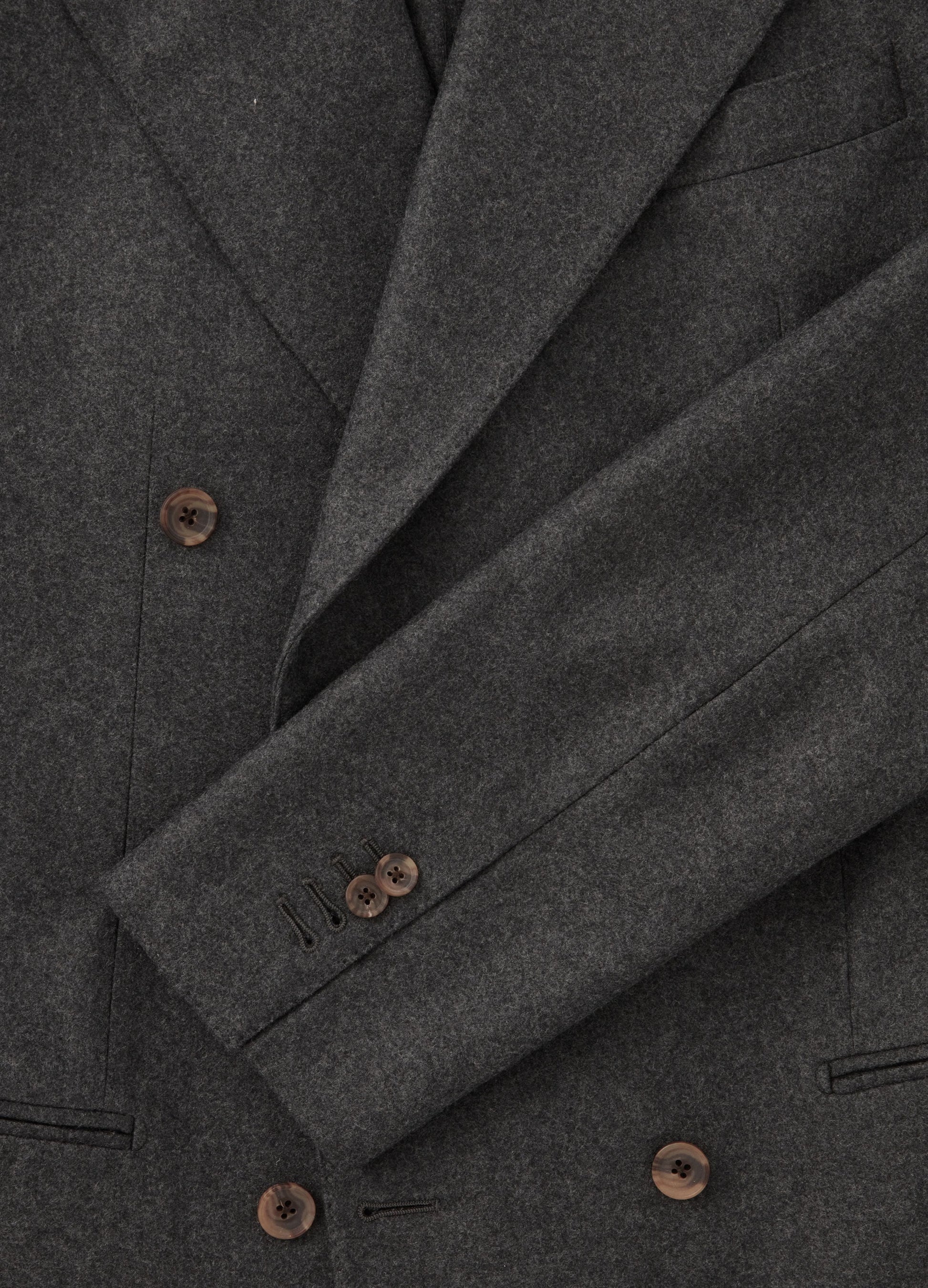 Dylan DB Flannel Blazer - Mid Grey Berg & Berg