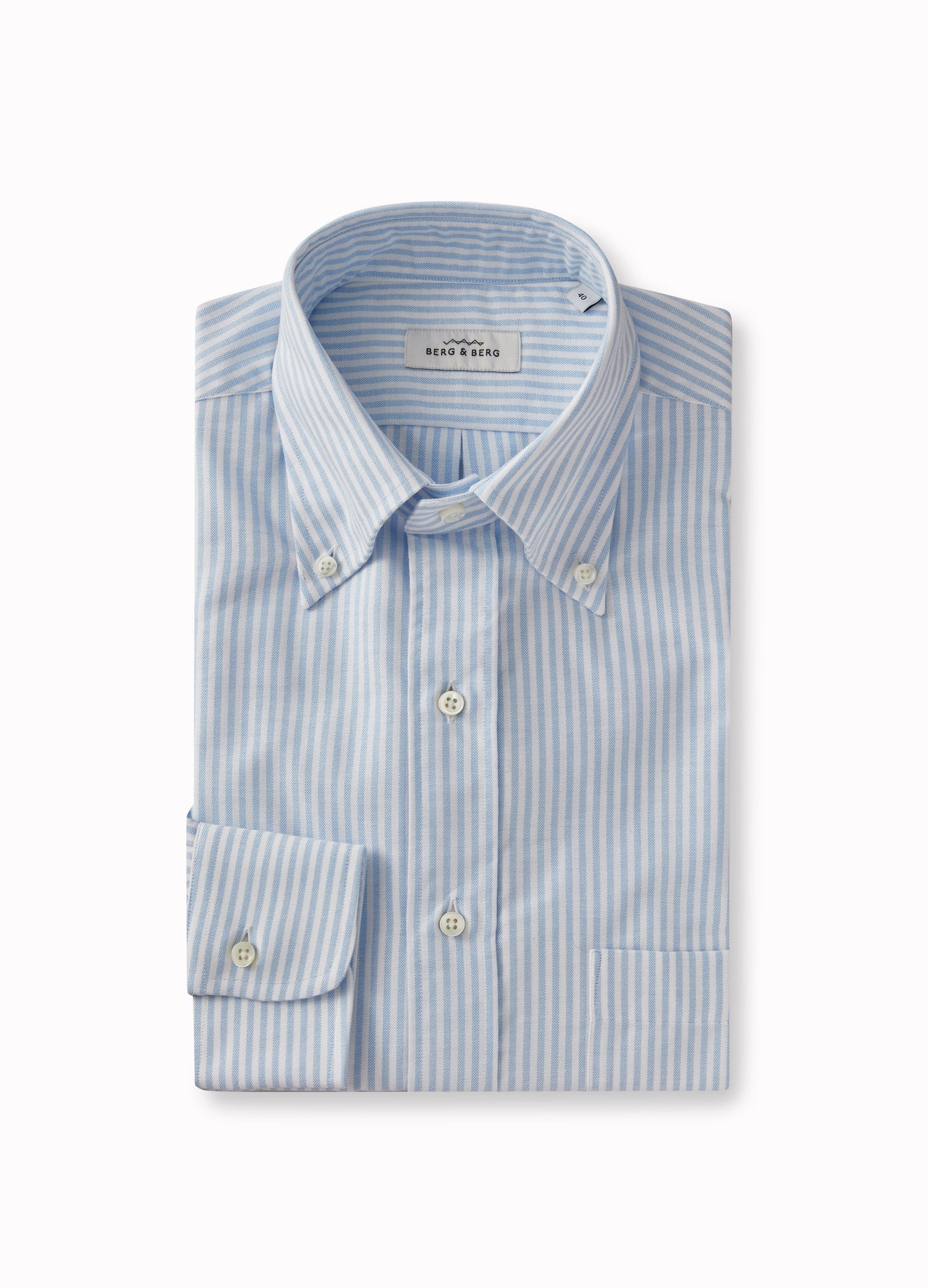 Ferdinand Button Down Shirt - Blue/White Berg & Berg