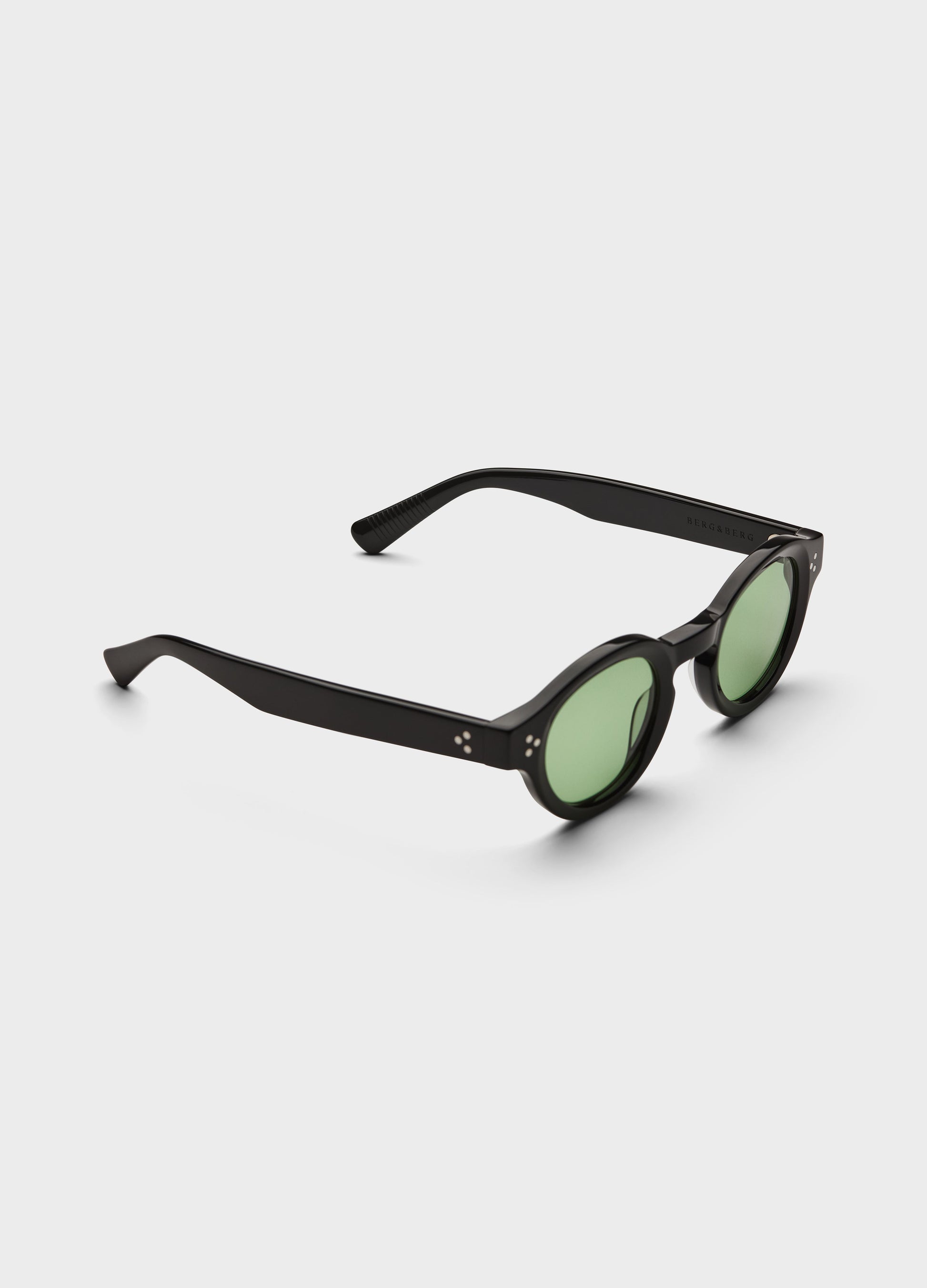 George Sunglasses - Black/Green Lenses bergbergstore