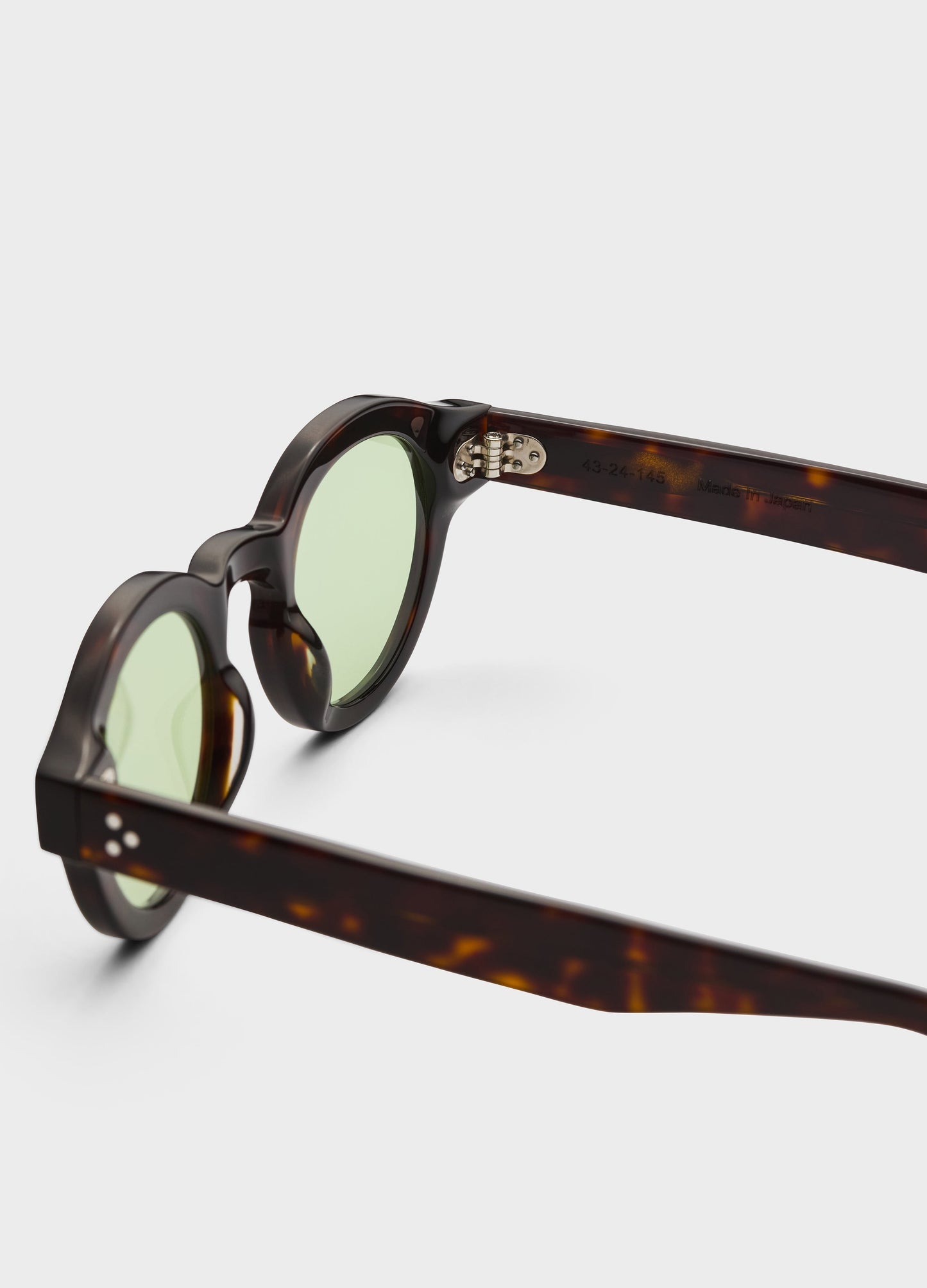 George Sunglasses - Dark Brown Tortoise/Green Lenses bergbergstore