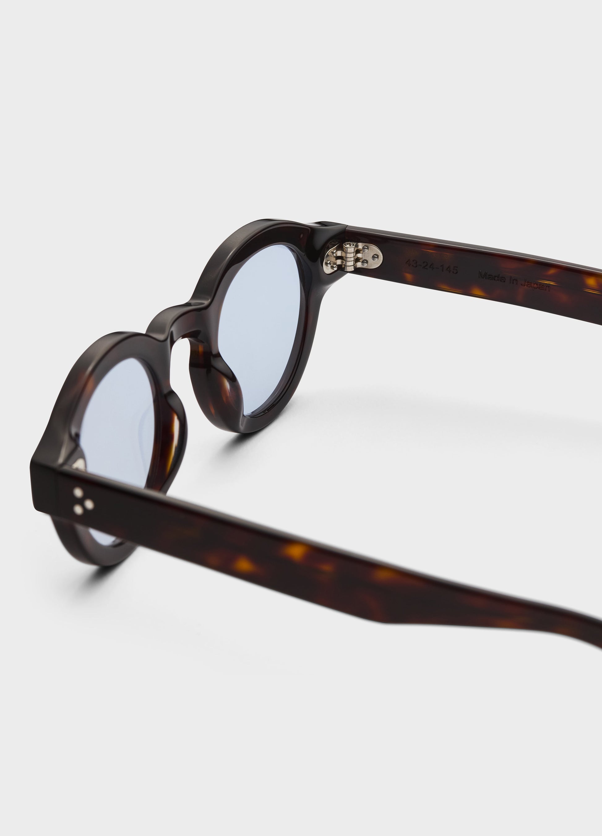 George Sunglasses - Dark Brown Tortoise/Blue Lenses bergbergstore
