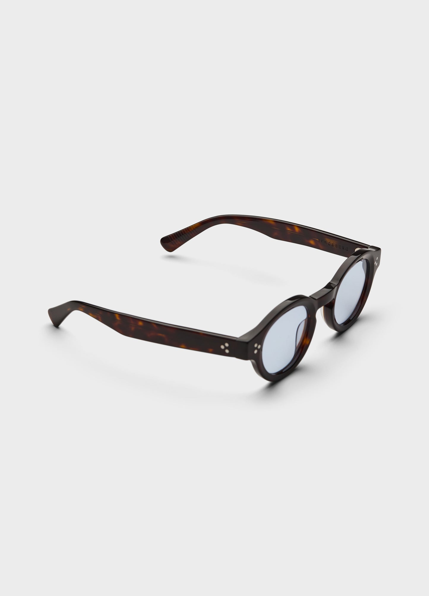 George Sunglasses - Dark Brown Tortoise/Blue Lenses bergbergstore