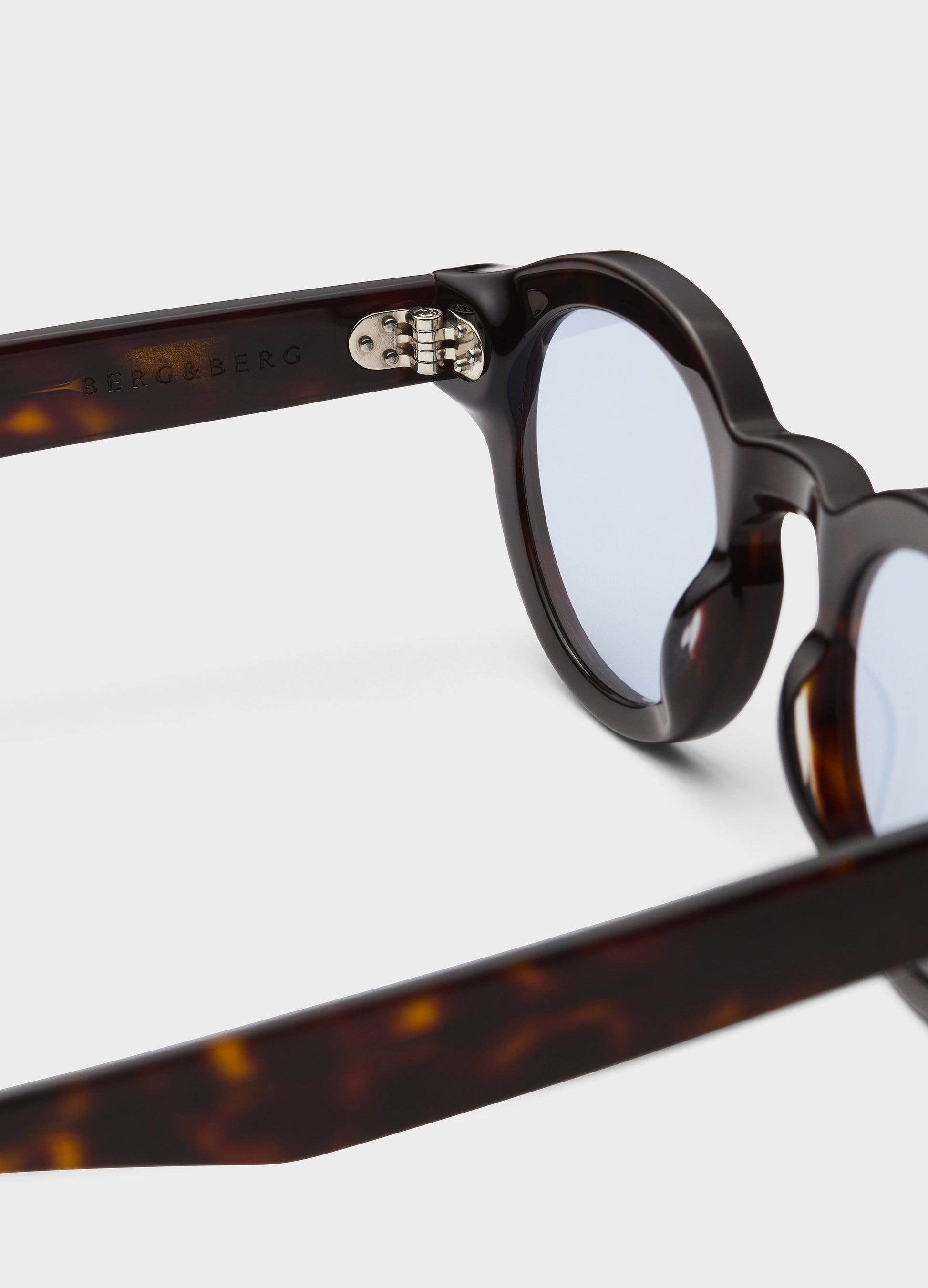 George Sunglasses - Dark Brown Tortoise/Blue Lenses bergbergstore