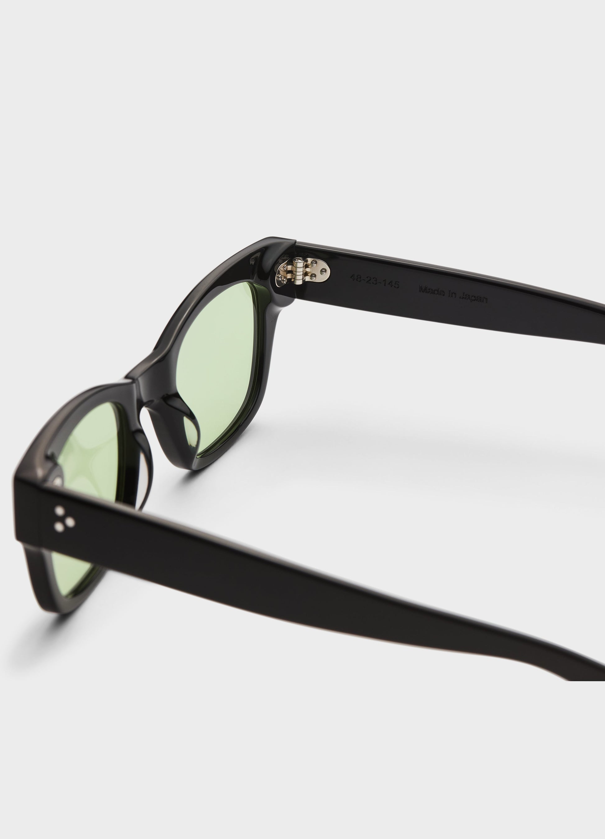 Gustav Sunglasses - Black/Green Lenses bergbergstore