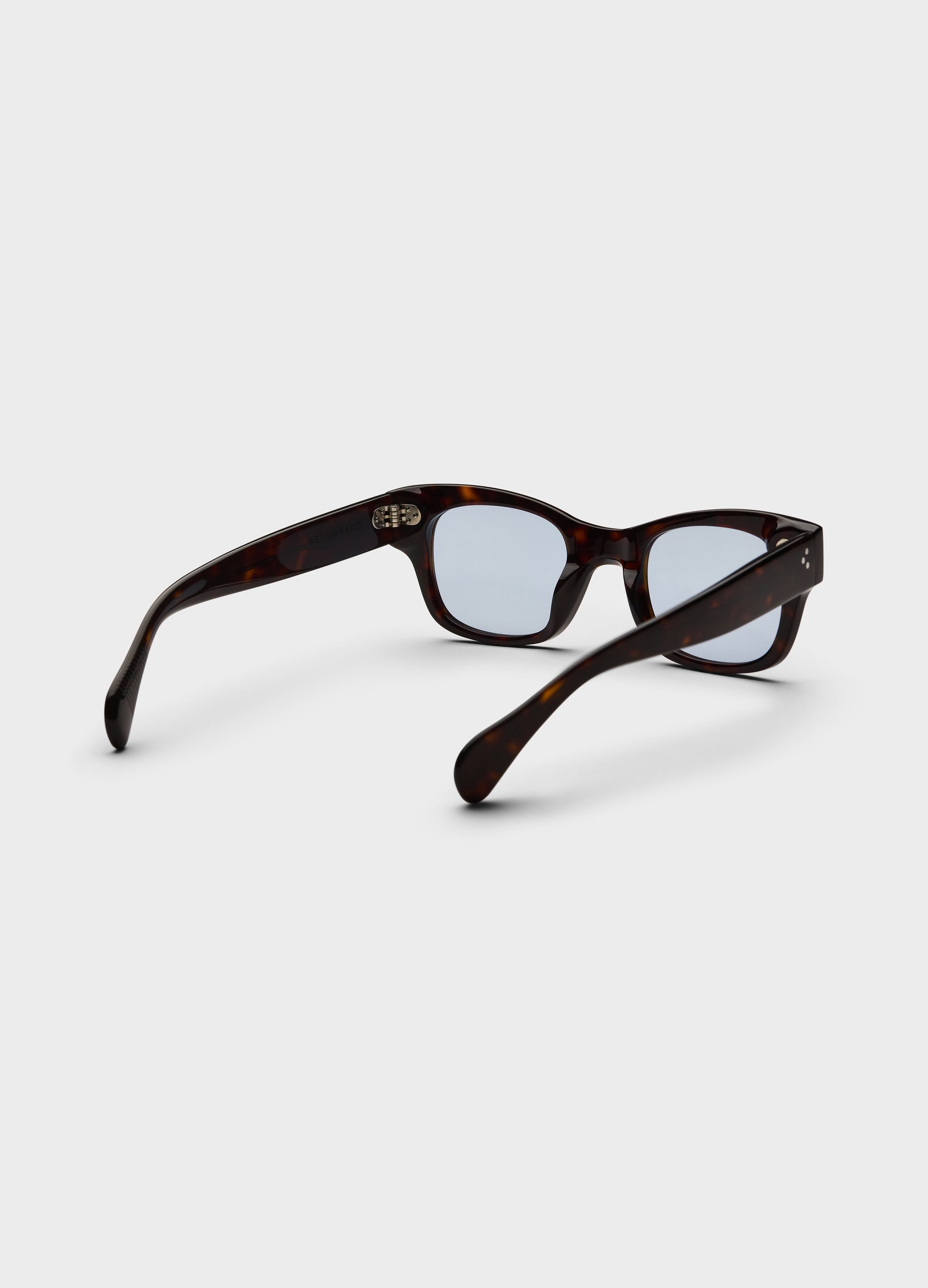 Gustav Sunglasses - Dark Brown Tortoise/Blue Lenses bergbergstore