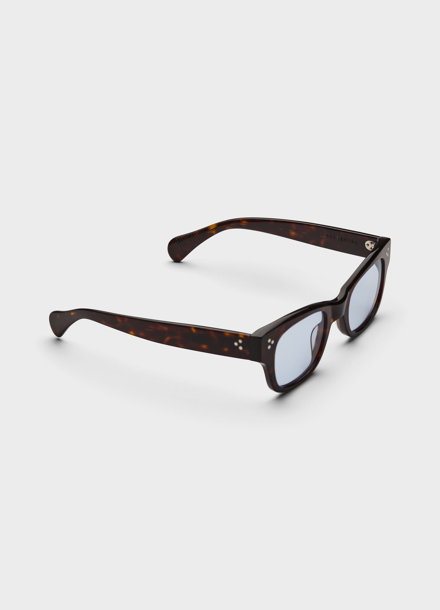 Gustav Sunglasses - Dark Brown Tortoise/Blue Lenses
