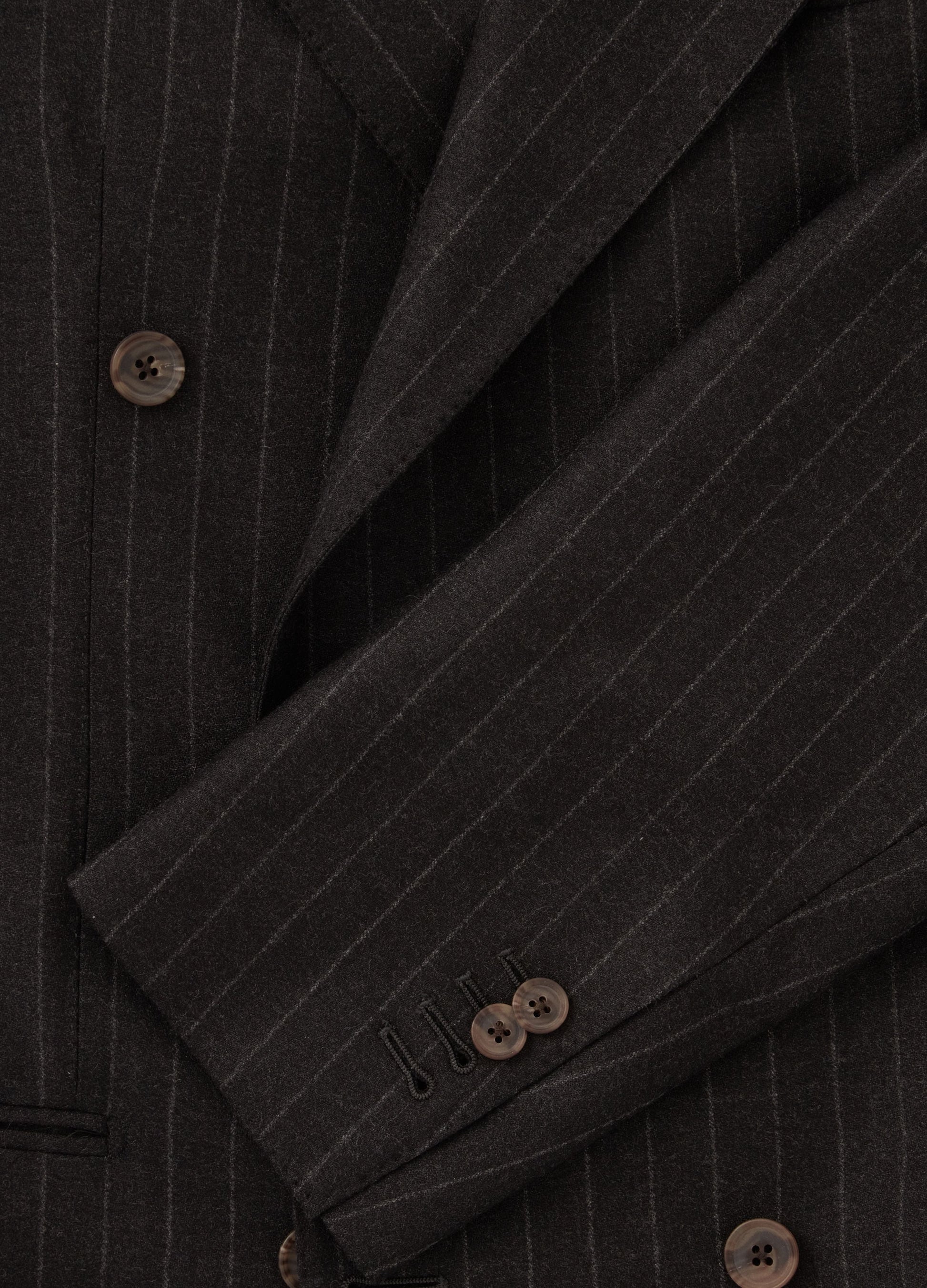 Dylan DB Chalk Stripe Blazer - Charcoal Berg & Berg
