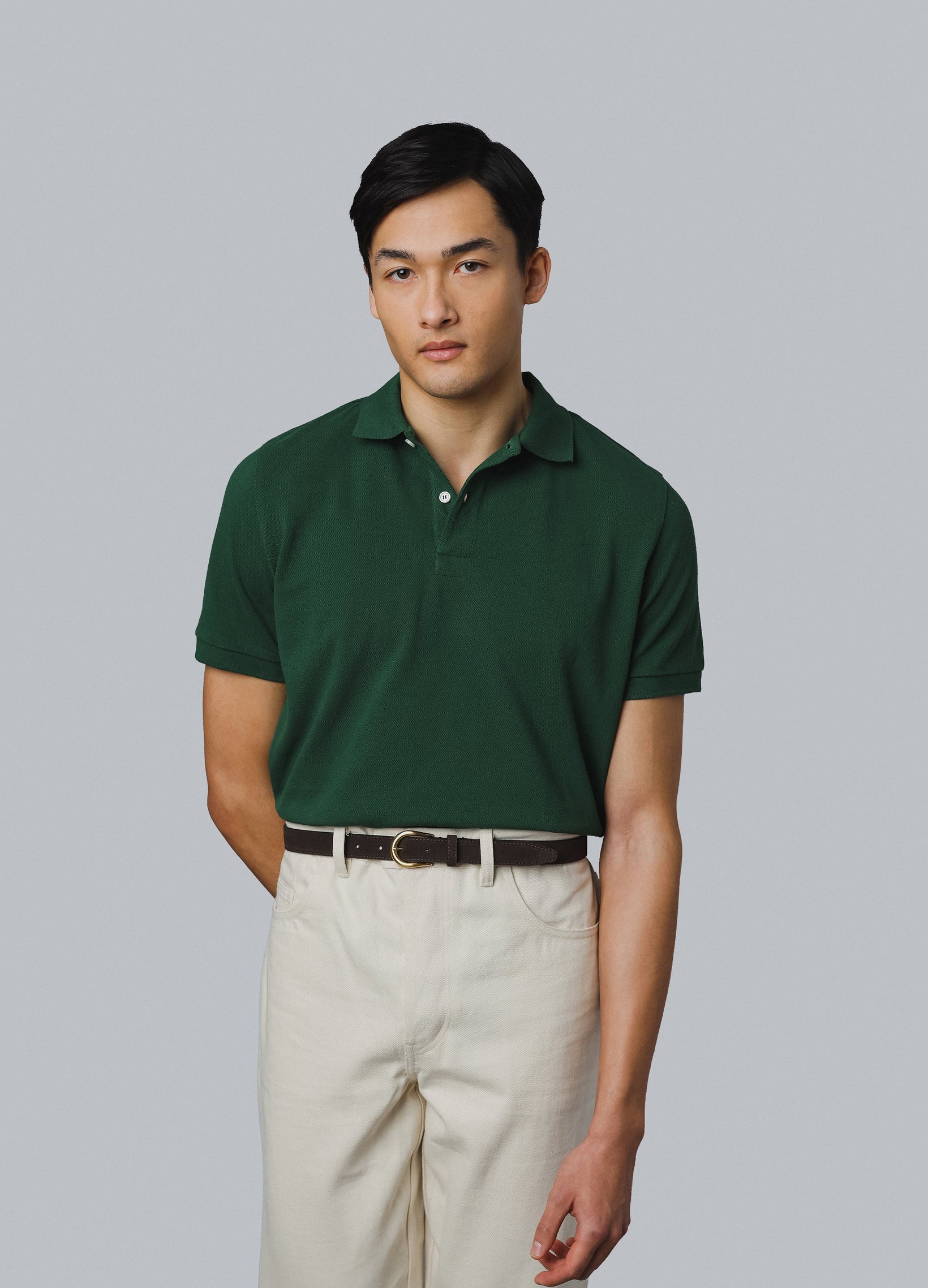 Tage Short Sleeve Polo Shirt - Dark Green Berg & Berg
