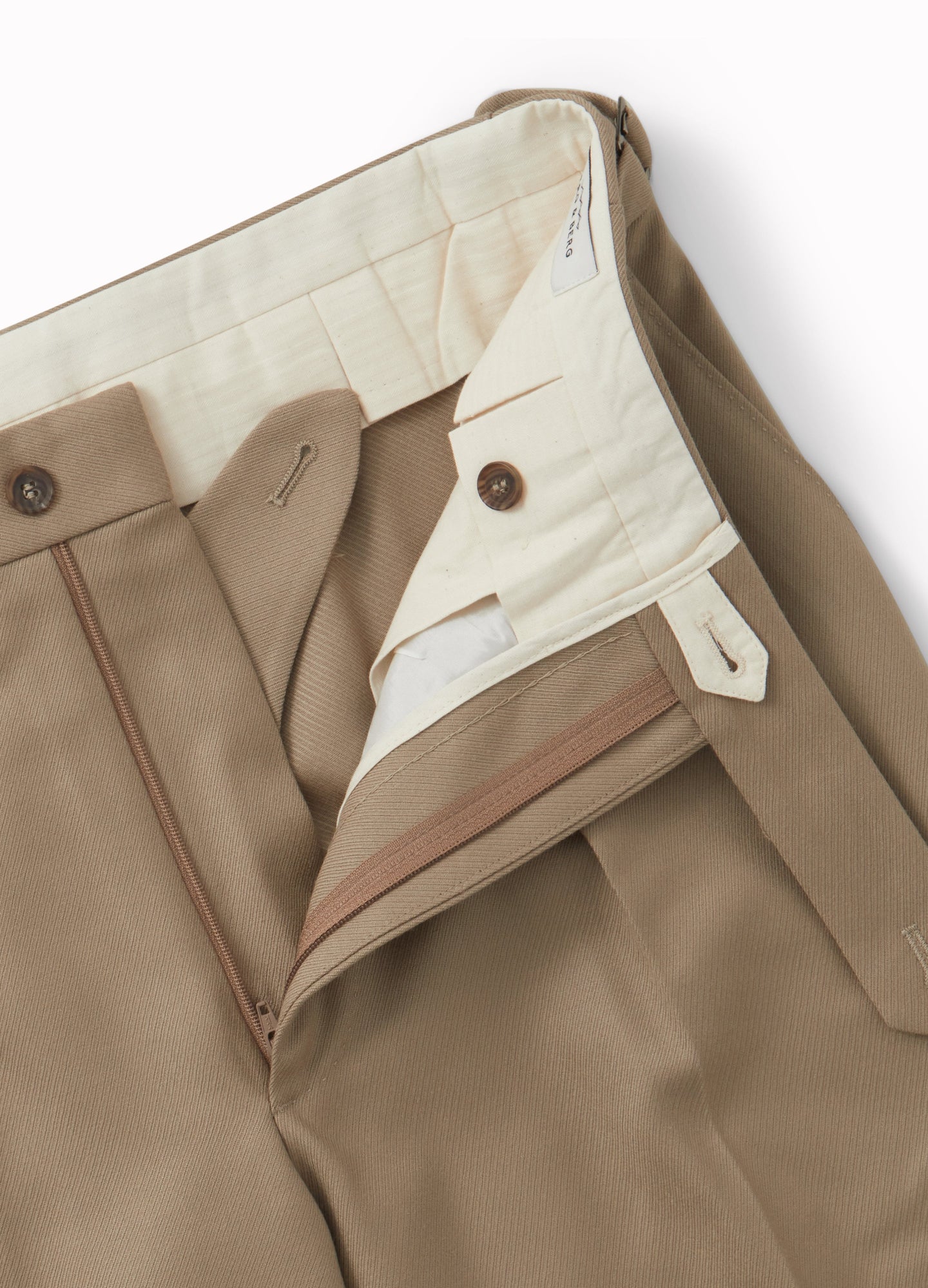Arnold Cavalry Twill Trousers - Cold Beige Berg & Berg