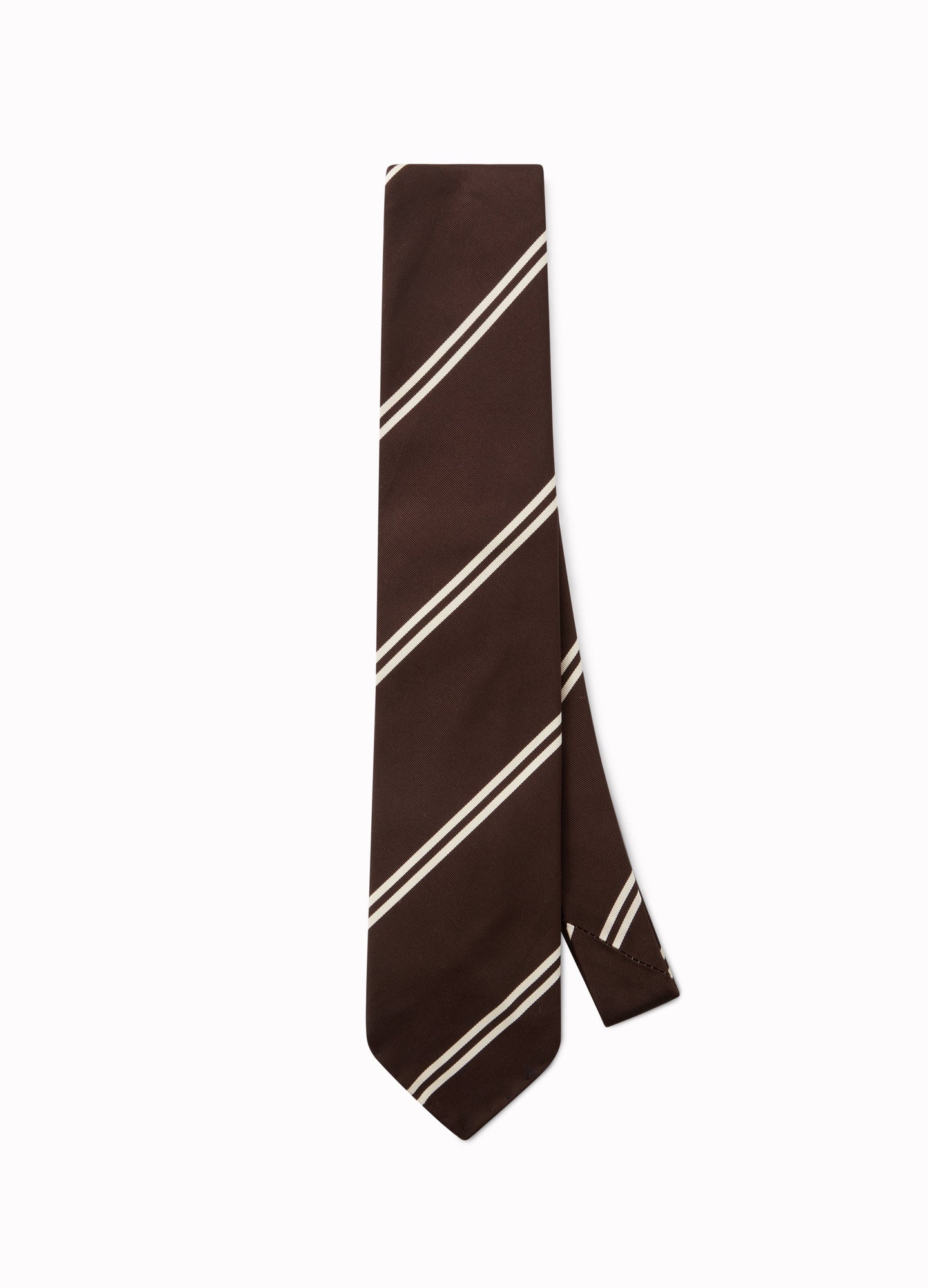 Mogador Stripe Tie - Brown Berg & Berg