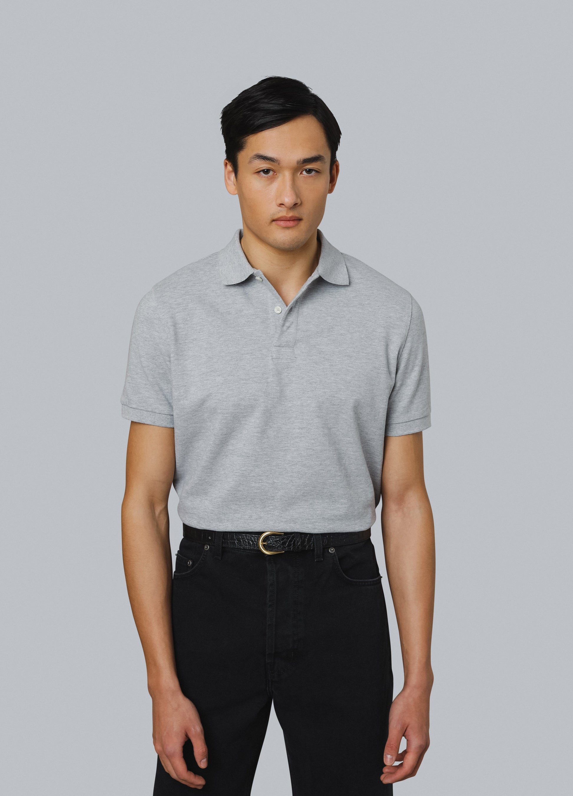 Tage Short Sleeve Polo Shirt - Grey Berg & Berg