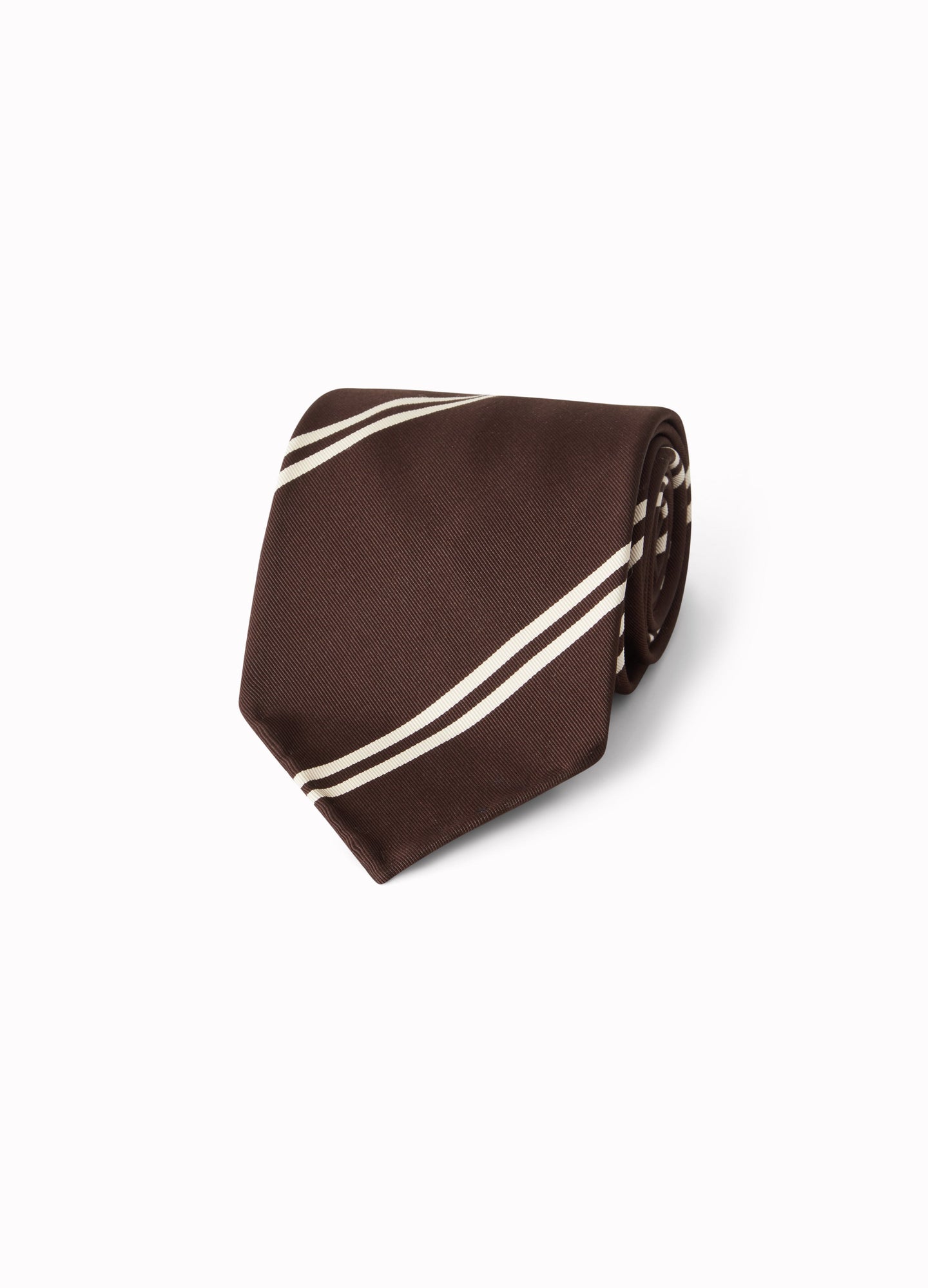 Mogador Stripe Tie - Brown Berg & Berg