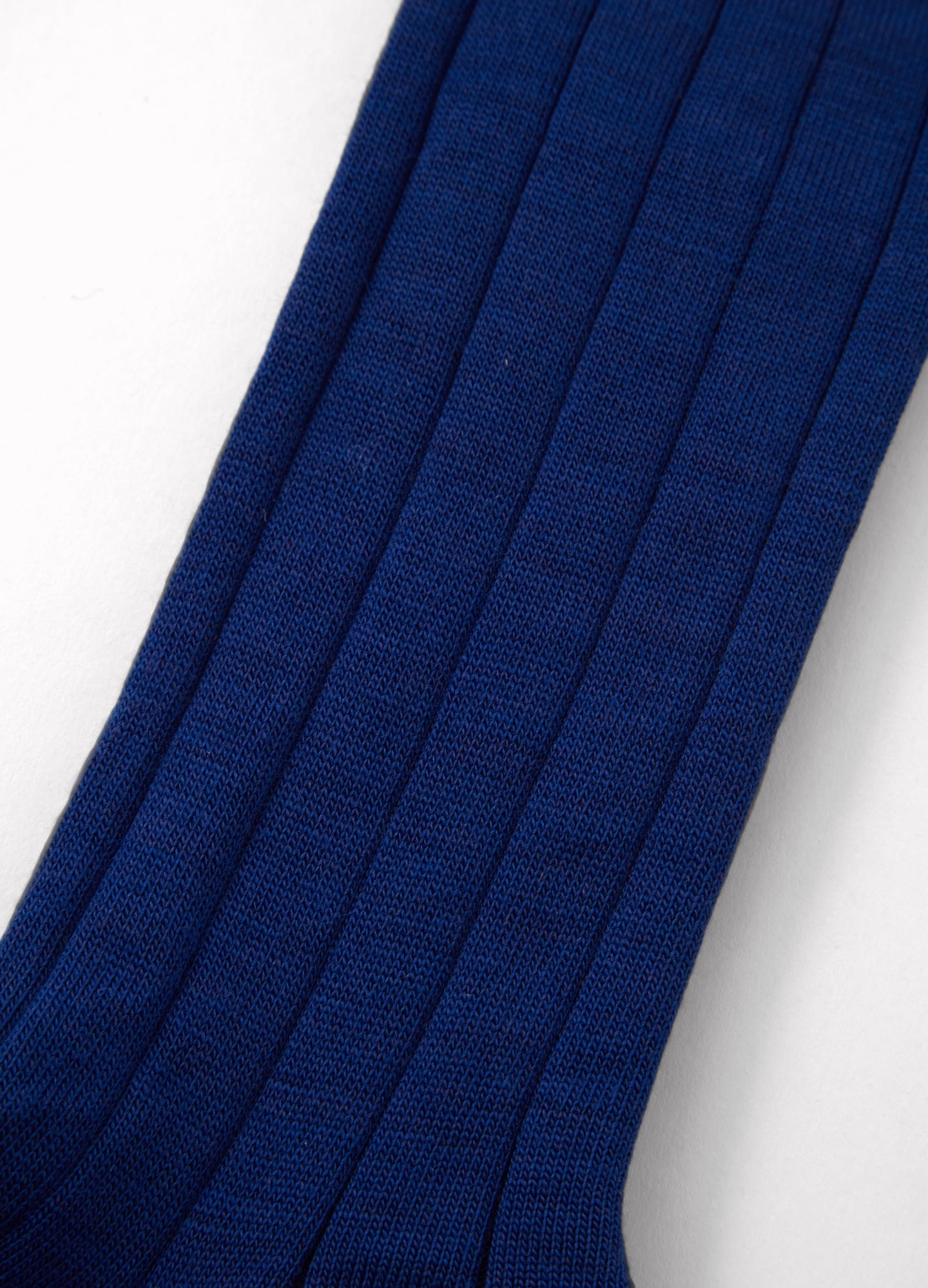 Wide Rib Wool Socks - Blue Berg & Berg