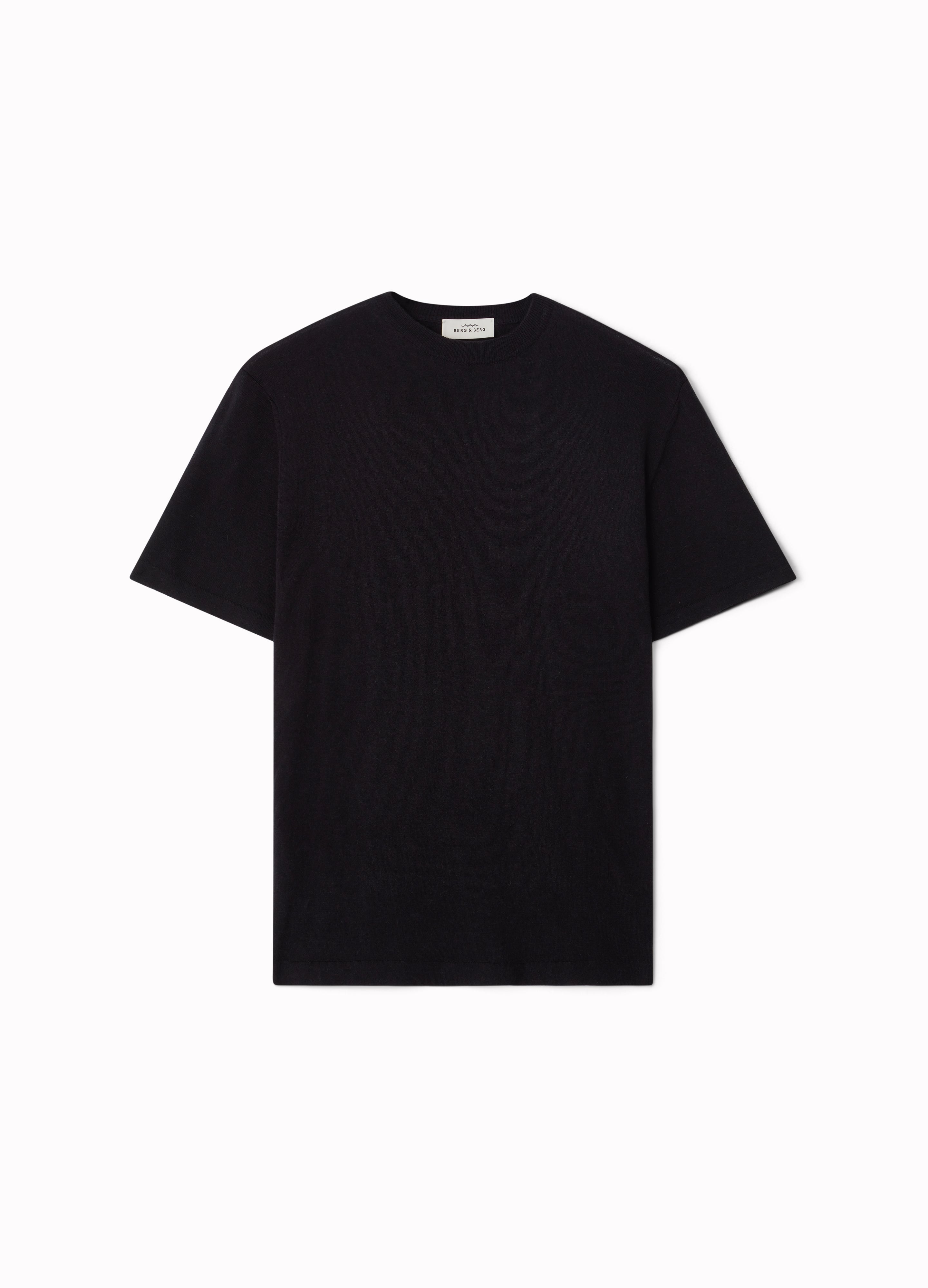 Bo Knitted T-Shirt - Navy Berg & Berg