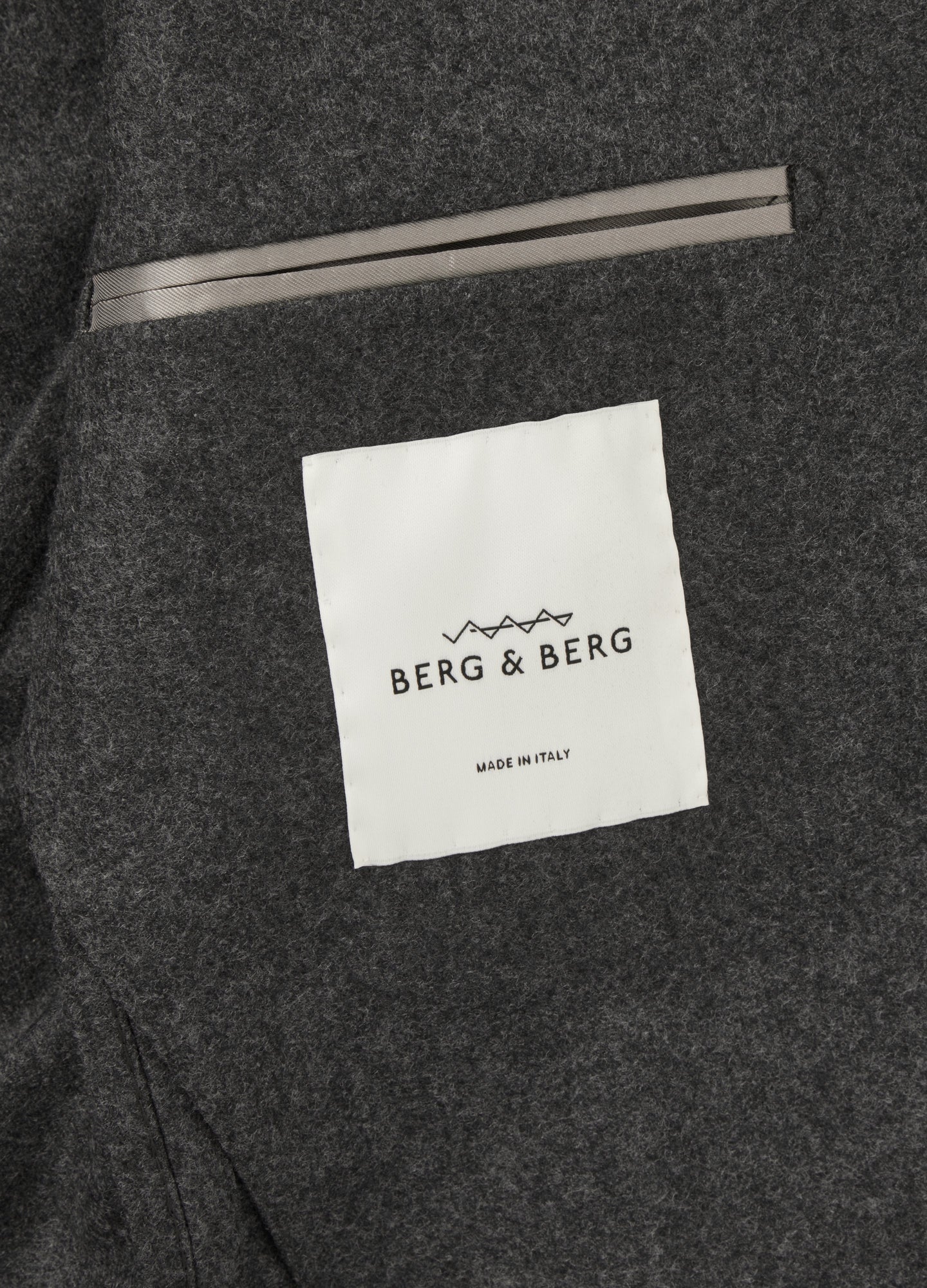 Dan Flannel Blazer - Mid Grey Berg & Berg