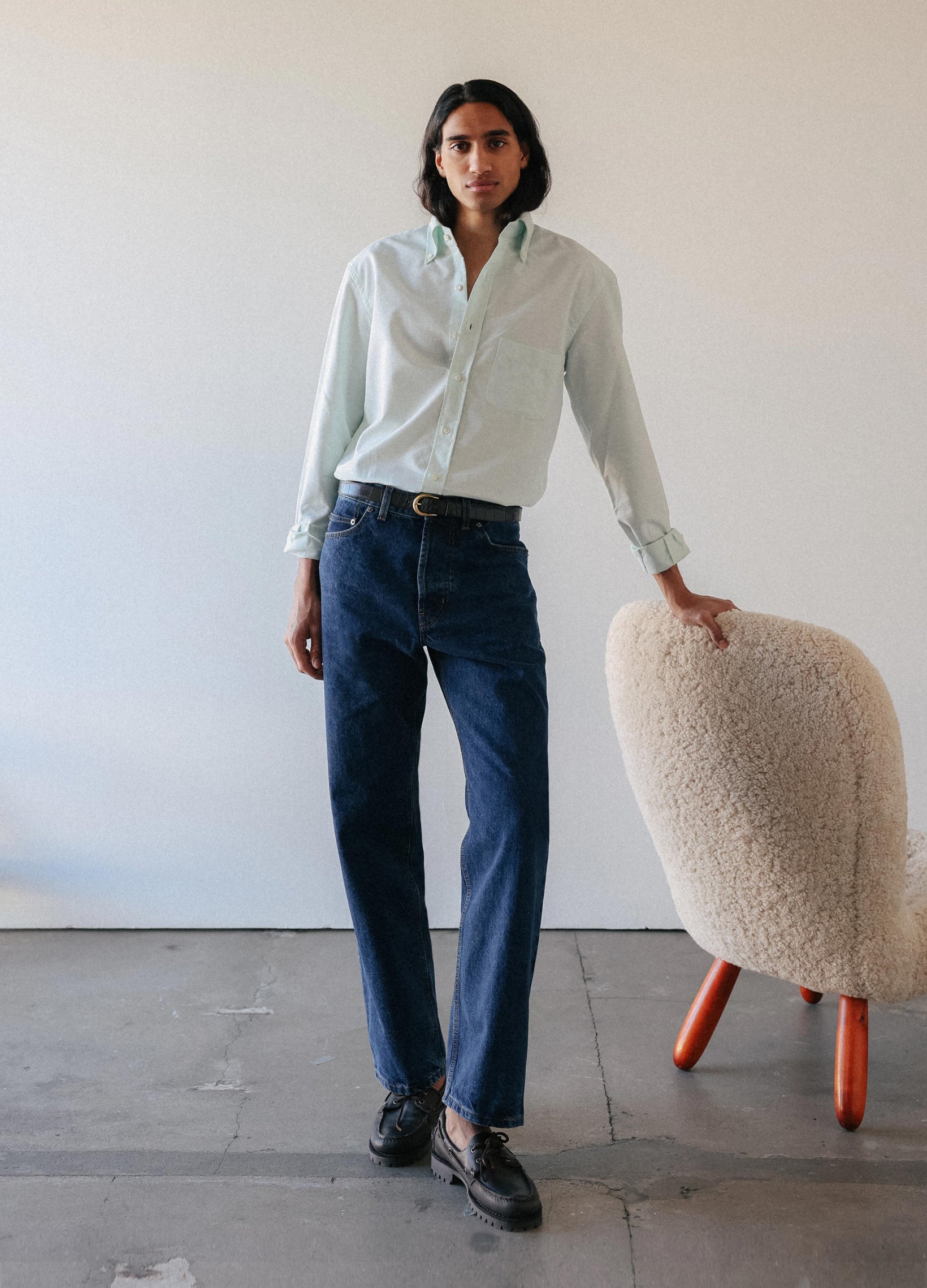 Ferdinand Button Down Shirt - Wasabi Berg & Berg