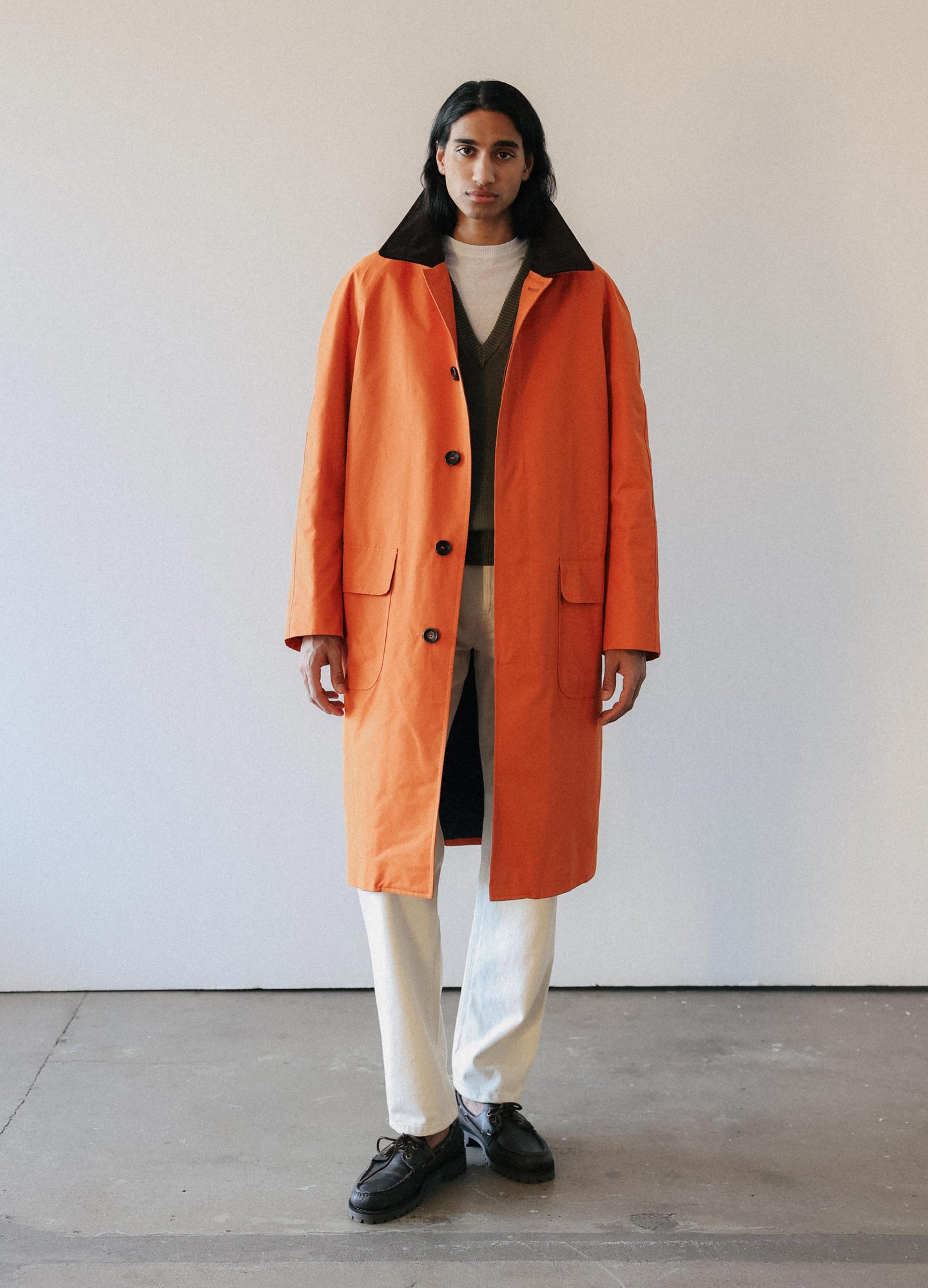 Nelson Raglan Coat - Orange Berg & Berg