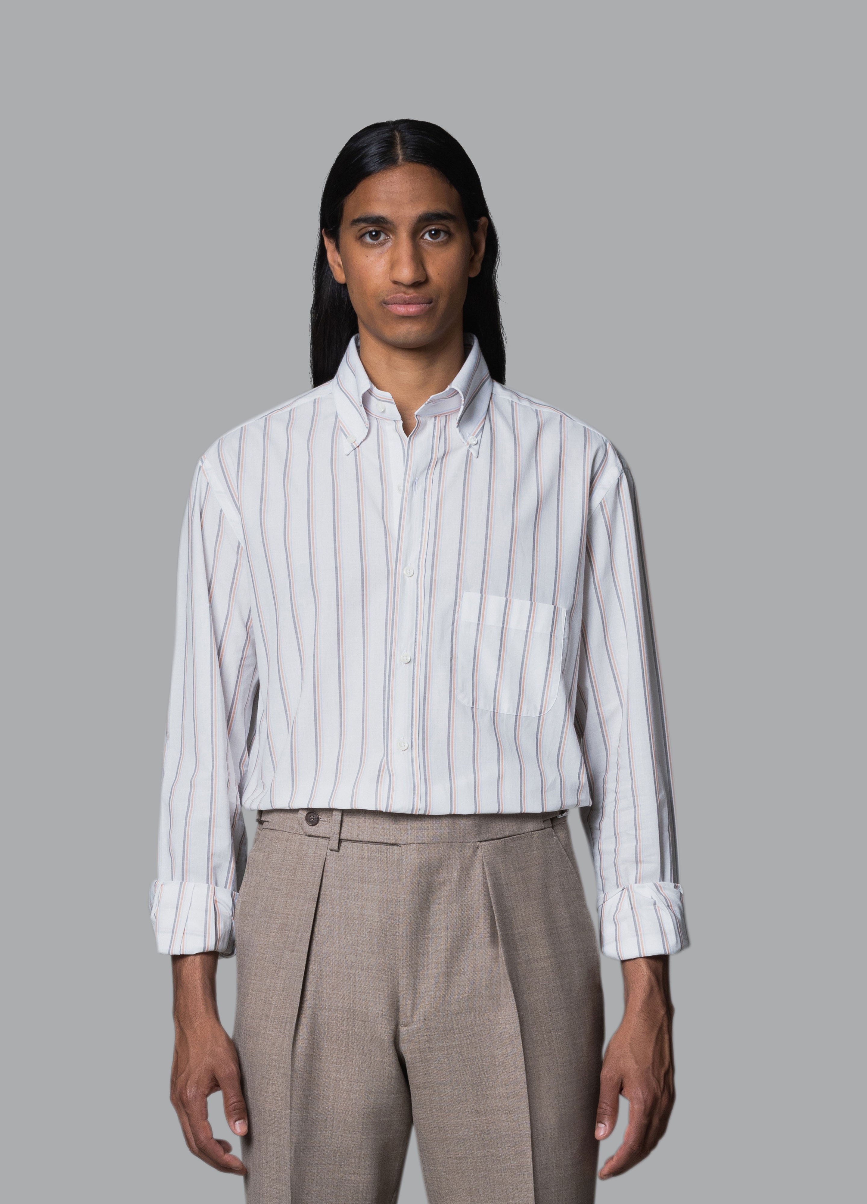 Ferdinand Button Down Shirt - Multistripe | Berg & Berg