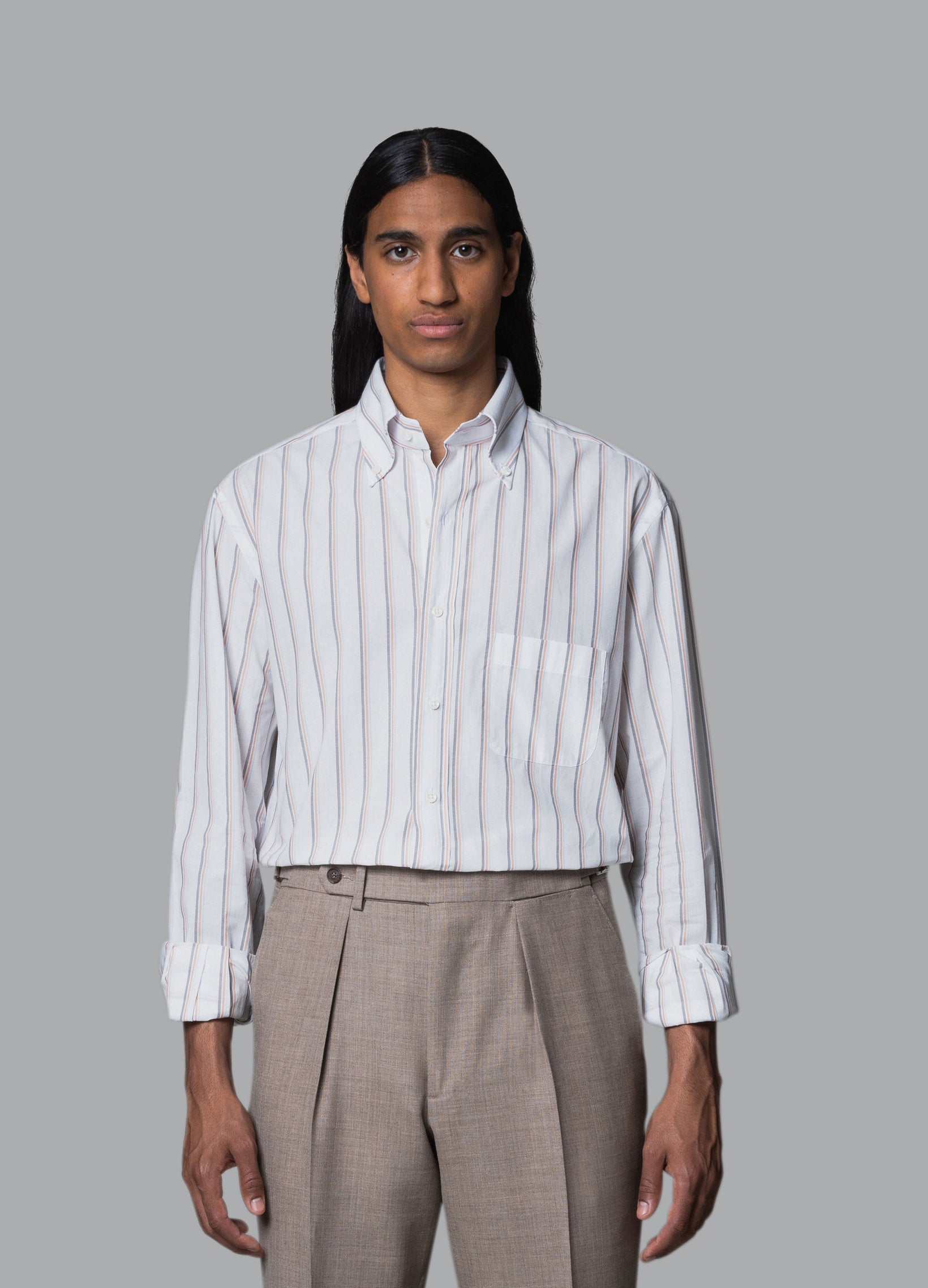 Ferdinand Button Down Shirt - Multistripe | Berg & Berg