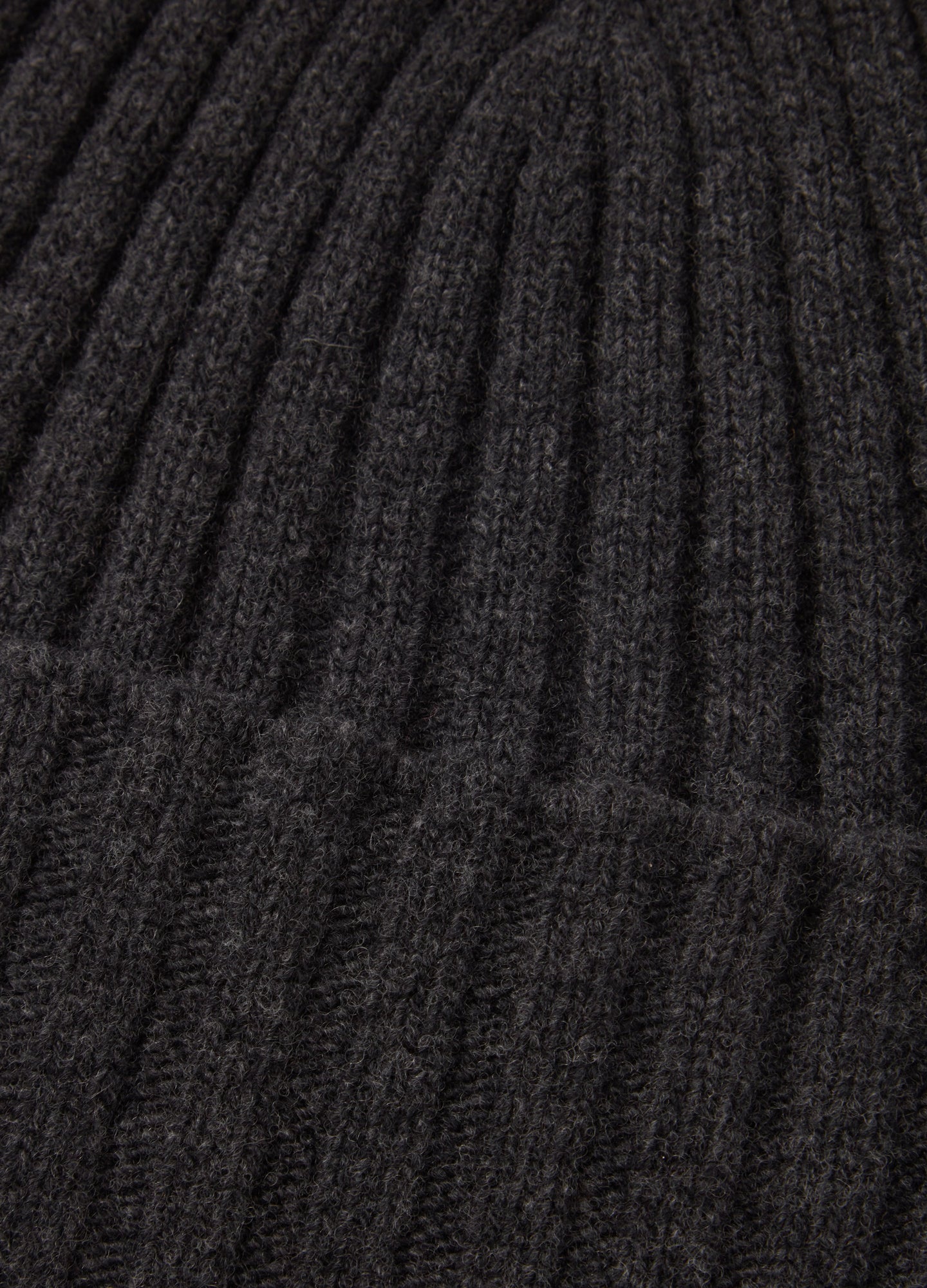Merino/Cashmere Knit Hat - Charcoal Berg & Berg