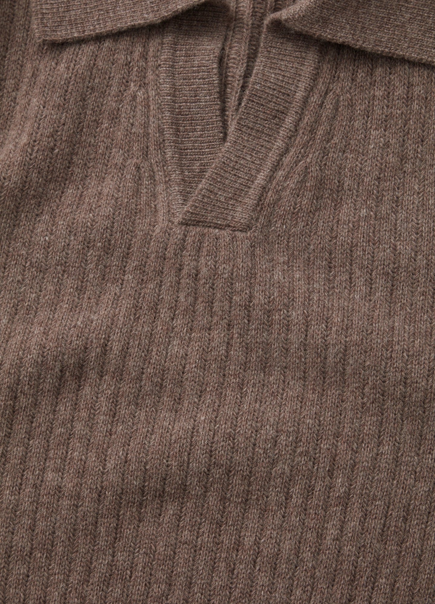 Bob Ribbed Polo - Dark Brown bergbergstore