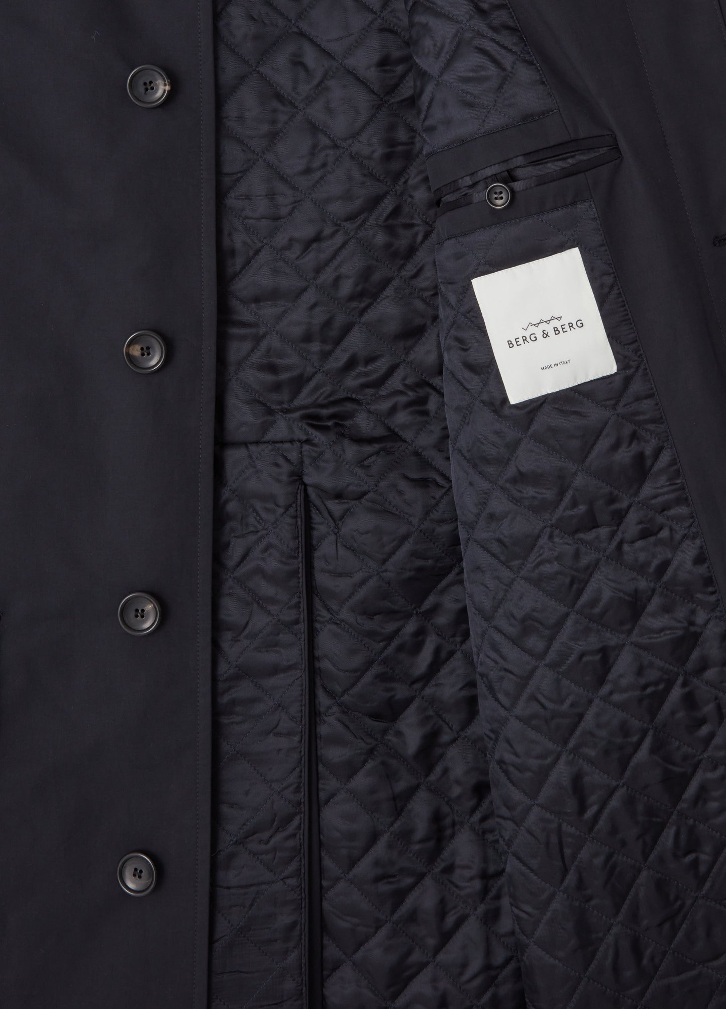 Nelson Raglan Coat - Navy Berg & Berg