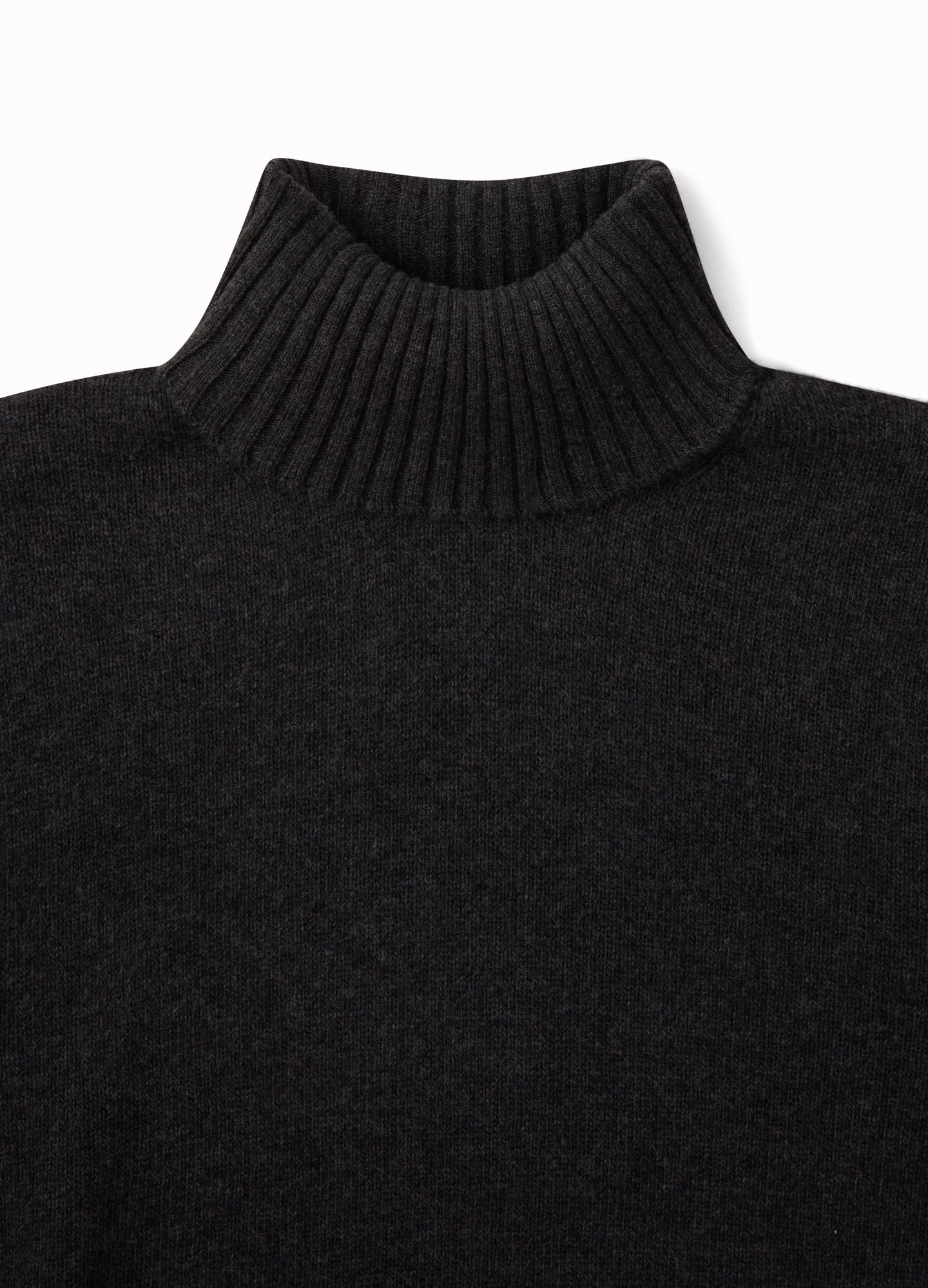 Benedict Rollneck Sweater - Charcoal bergbergstore