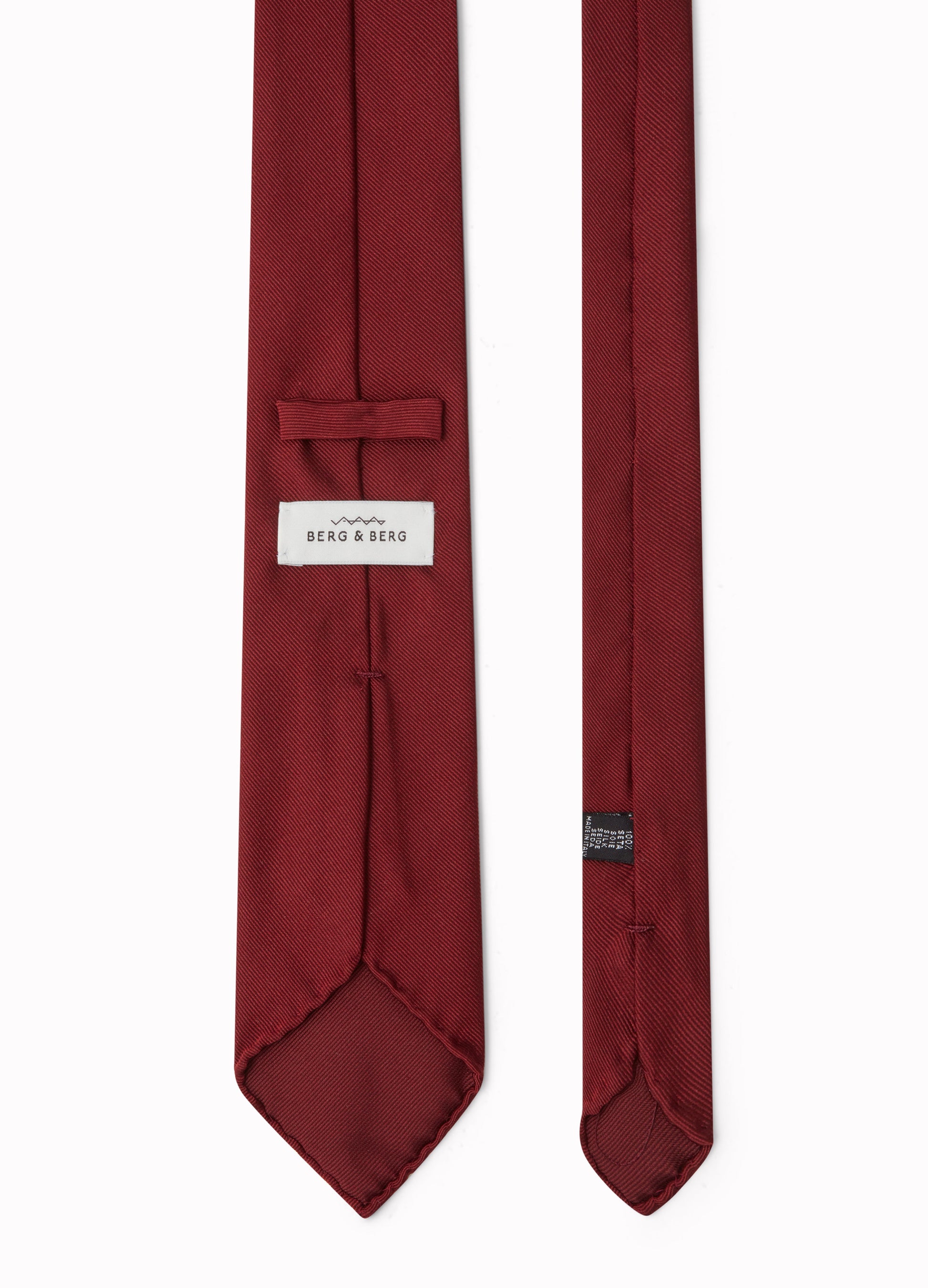 Silk Jacquard Tie - Burgundy Berg & Berg