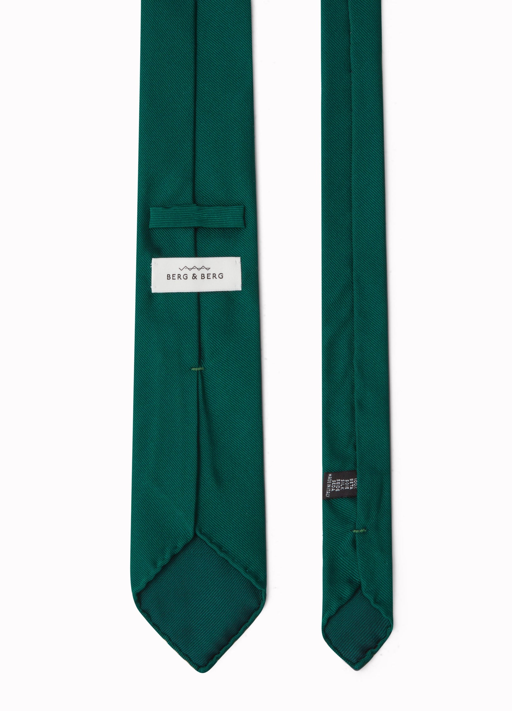 Silk Jacquard Tie - Racing Green Berg & Berg