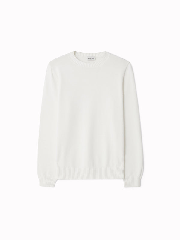 Benetton ecru crew neck sweatshirt hot sale