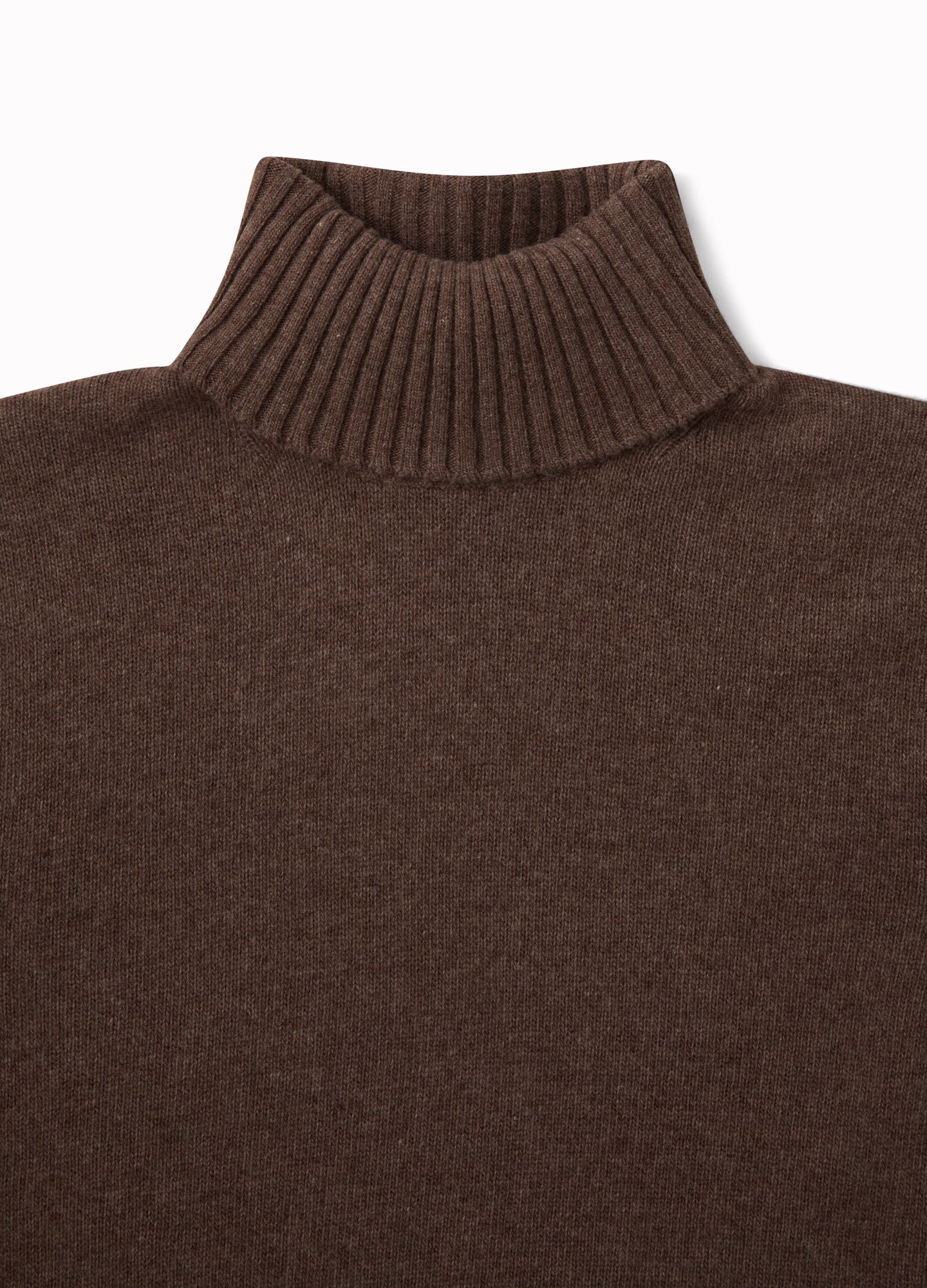 Benedict Rollneck Sweater - Dark Brown bergbergstore