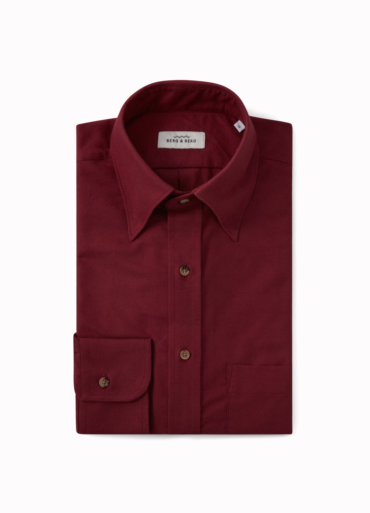 Fabian Turndown Collar Shirt - Red Berg & Berg