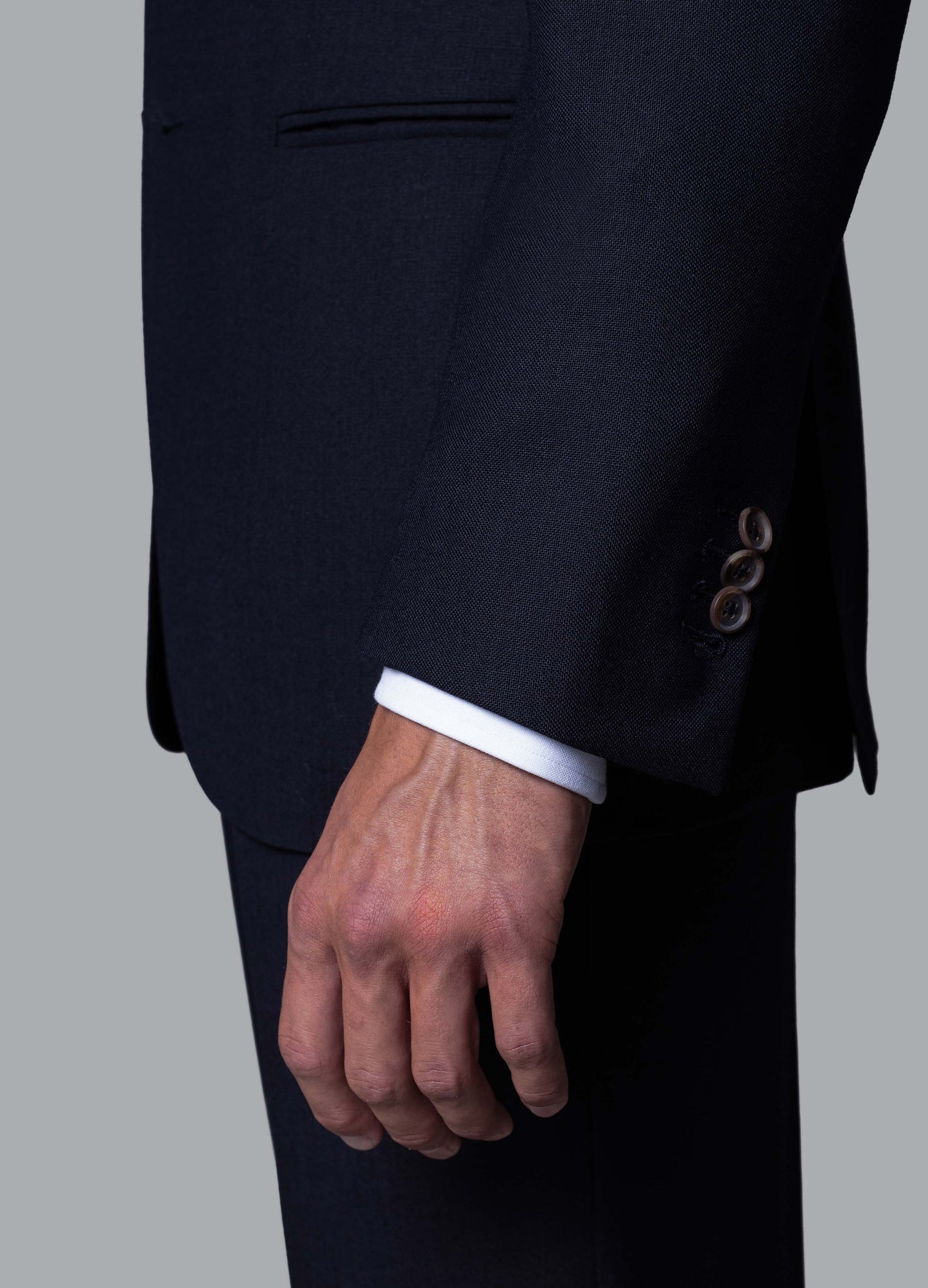 Dan High Twist Blazer - Navy | Berg & Berg